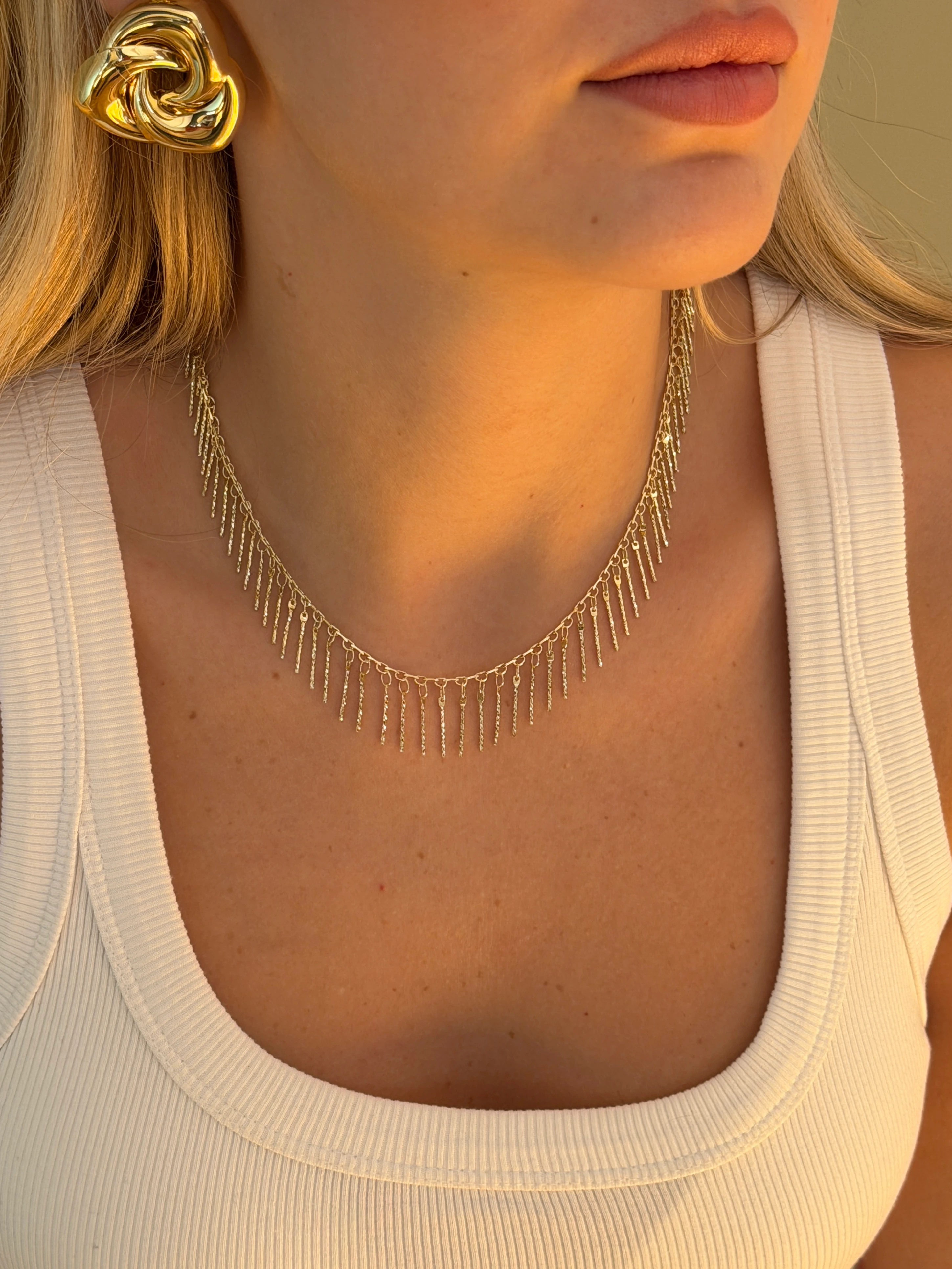 Sallantılı Zincir Kadın Kolye