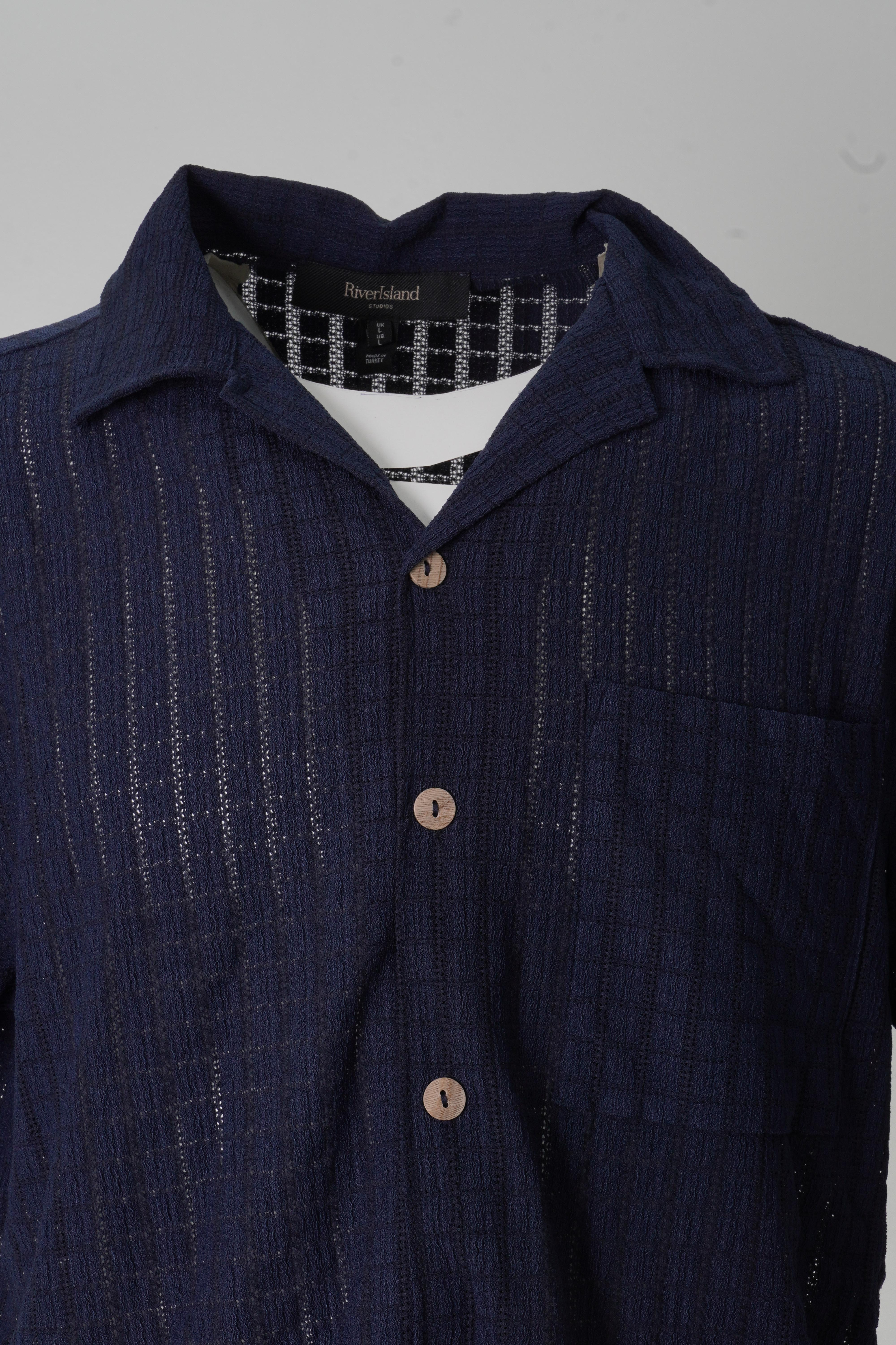 KISA KOLLU LACİ GÖMLEK