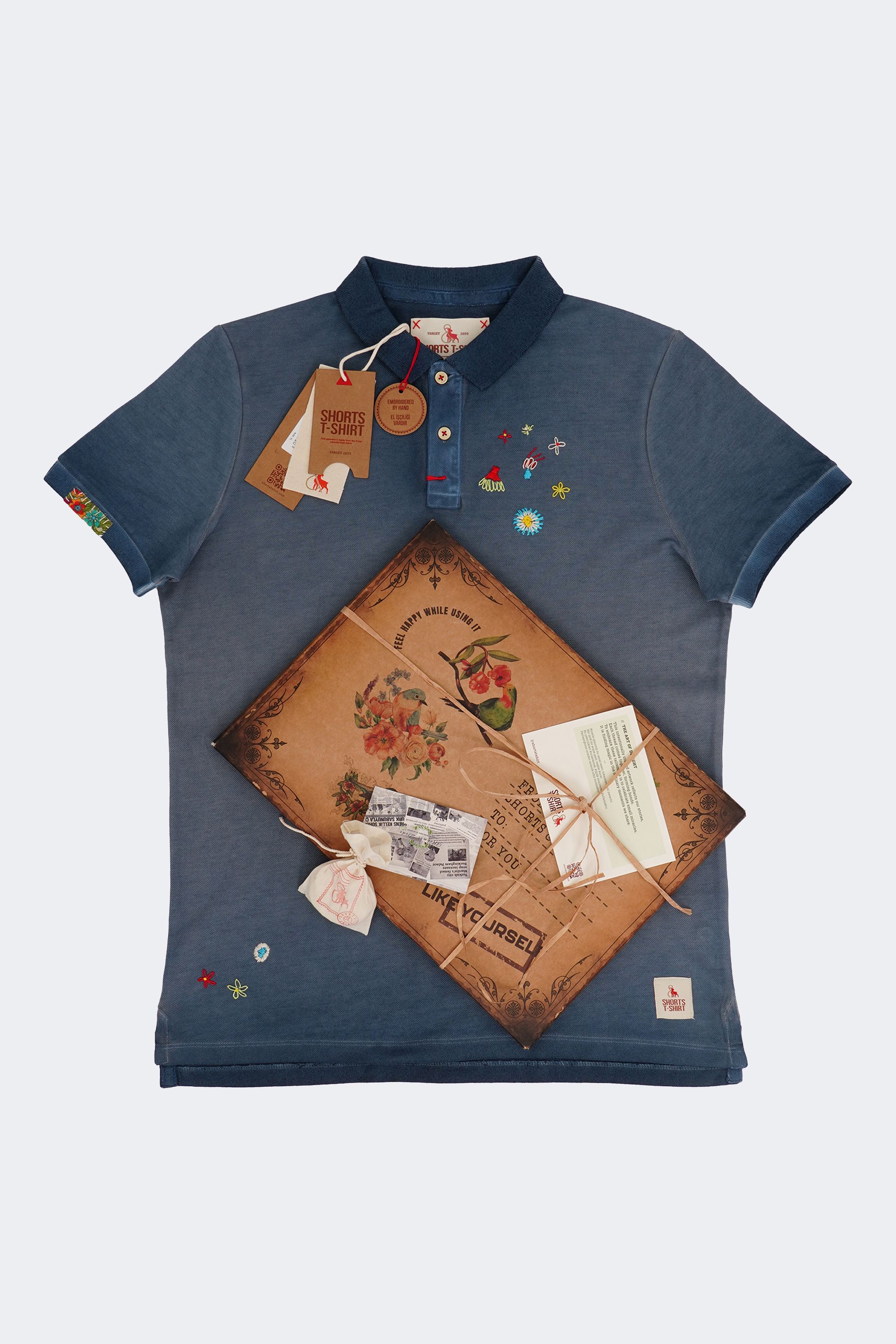 CHARM - POLO - LOT - OIL DENIM 