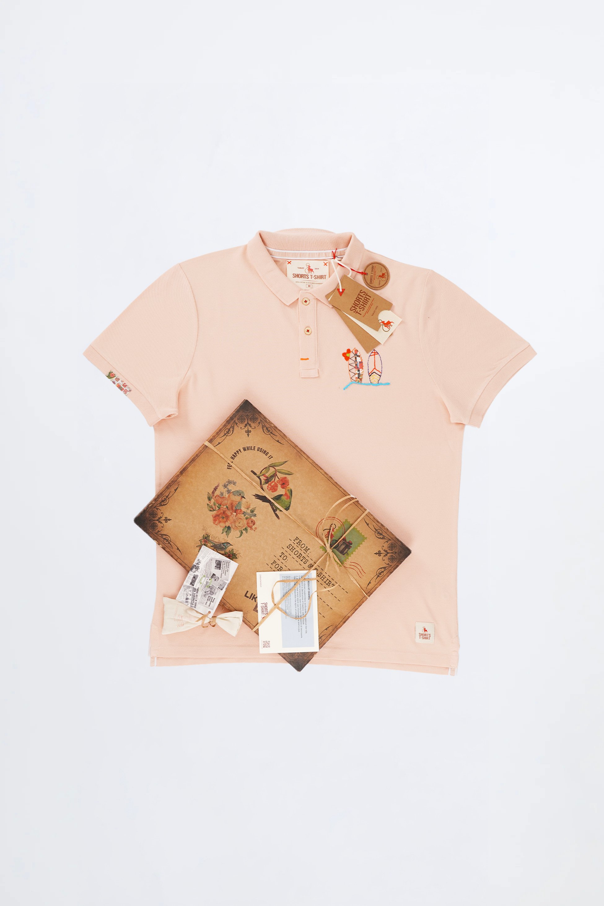RIPPLES - POLO - LOT - PEACH 