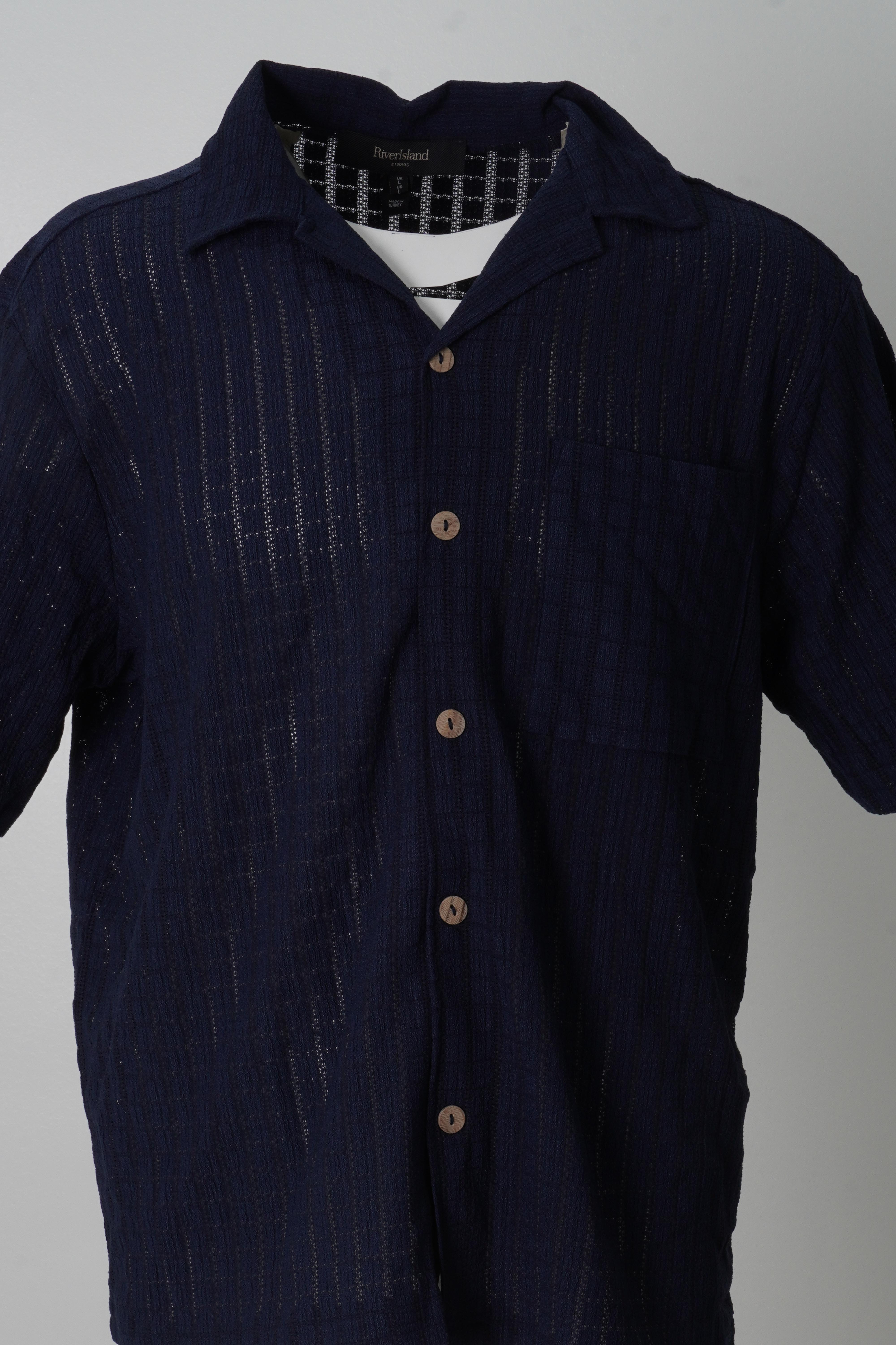 KISA KOLLU LACİ GÖMLEK