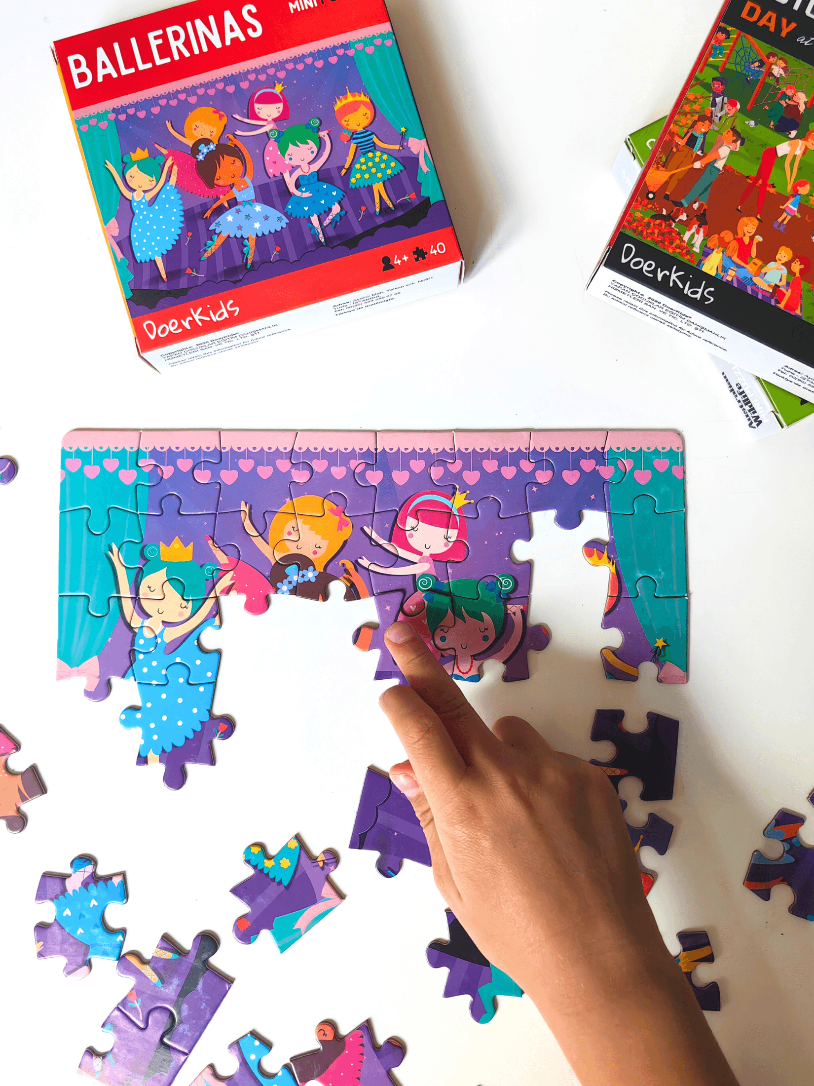 DoerKids Bale Gösterisi Sanatsal Mini Puzzle| 3-7 Yaş - 40 Parça