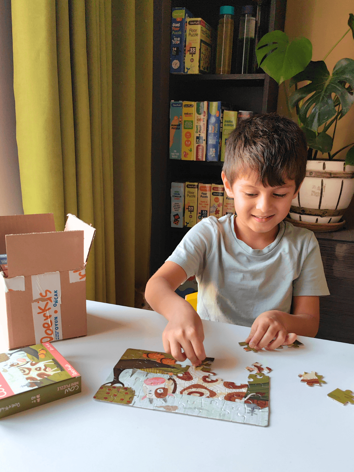 Çiftlik Sevimli İnek Mini Puzzle | 40 Parça 4+ Yaş