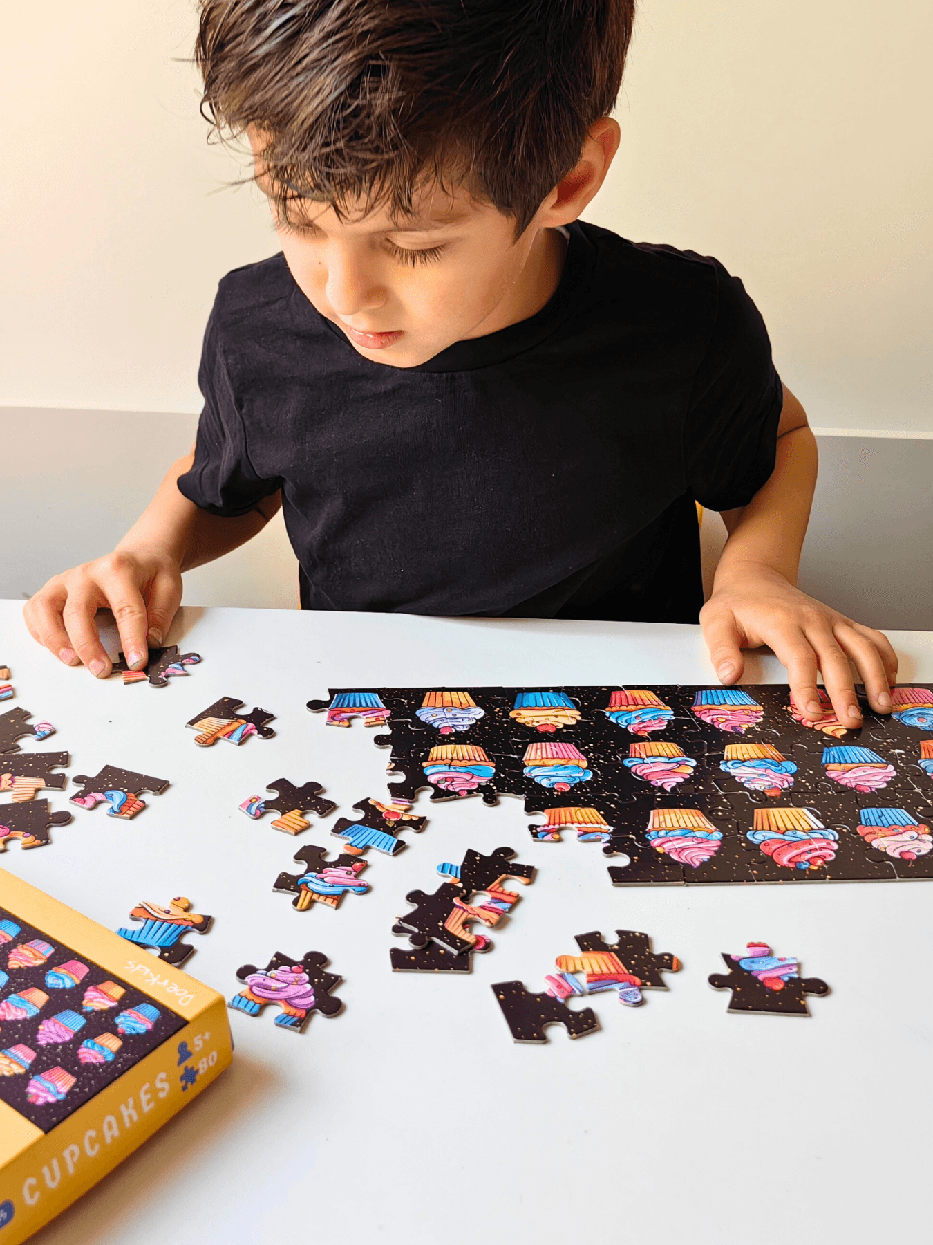 DoerKids CupCakes Midi Puzzle | 80 Parça 5+ Yaş