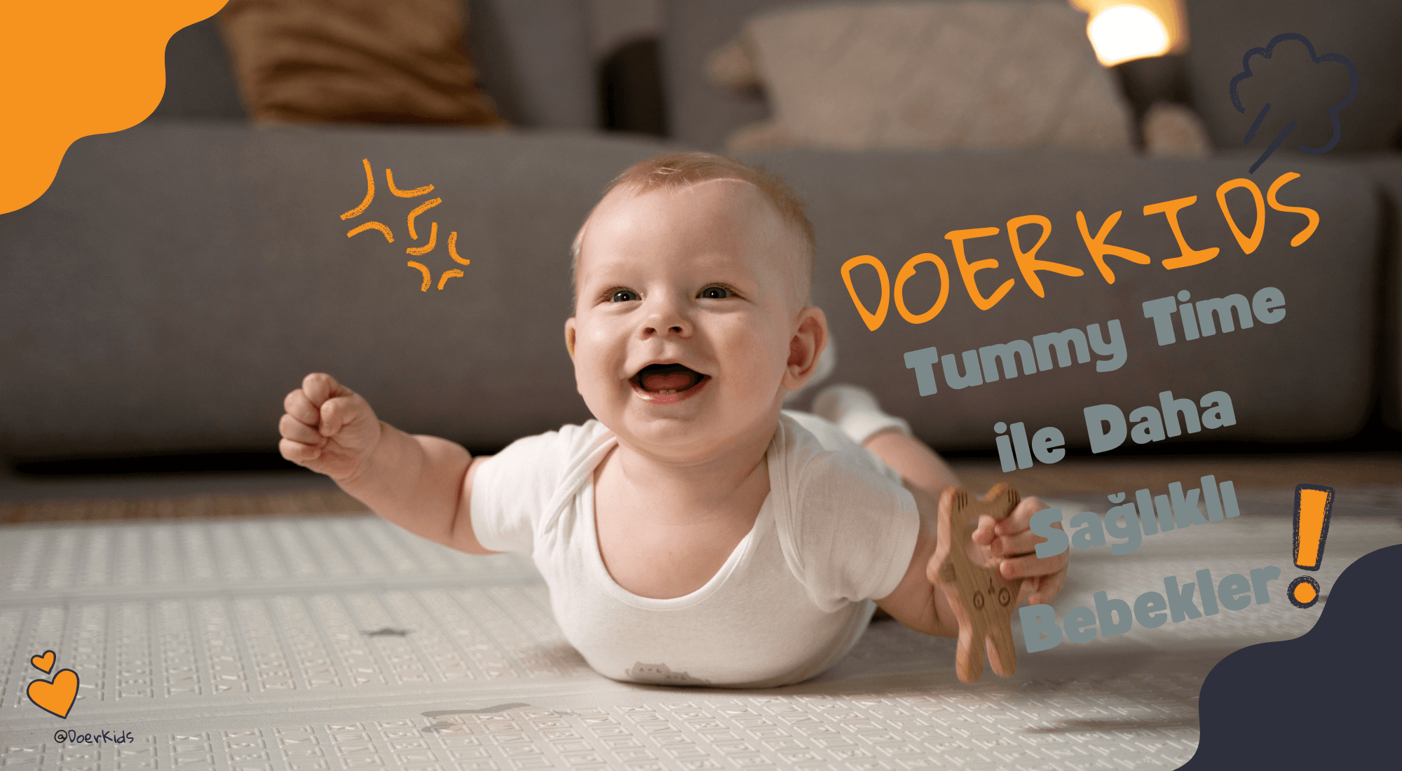 DoerKids Tummy Time ile Daha Sağlıklı Bebekler
