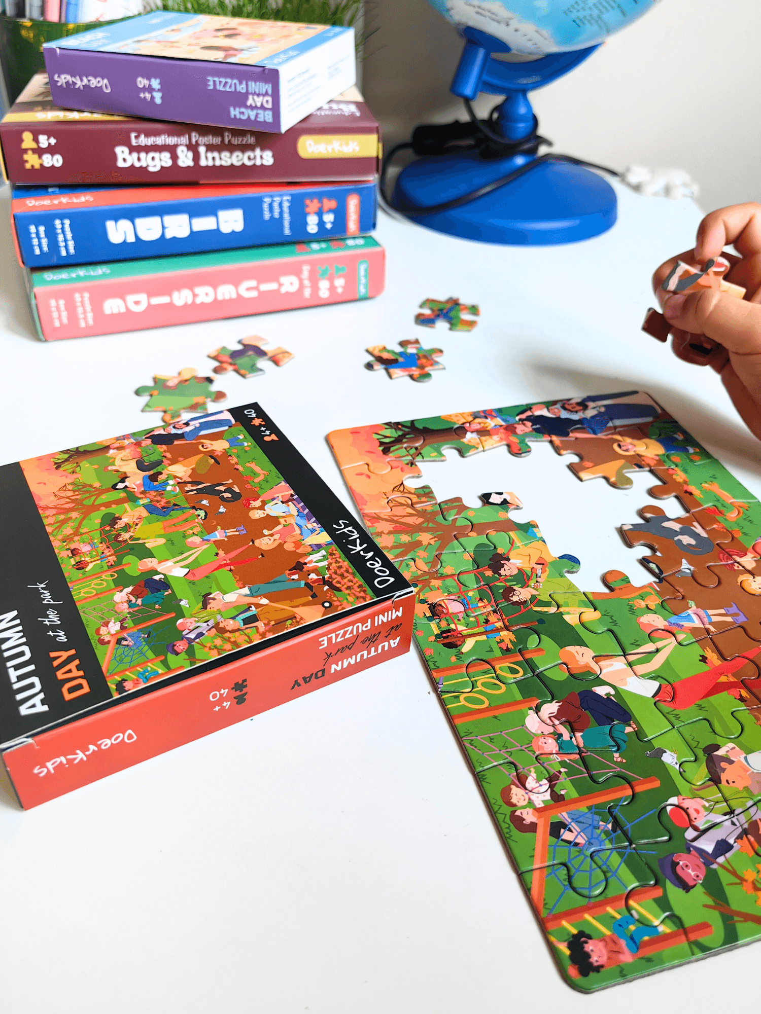 DoerKids Huzurlu Bir Sonbahar Günü Sakinleştirici Mini Puzzle | 3-7 Yaş - 40 Parça