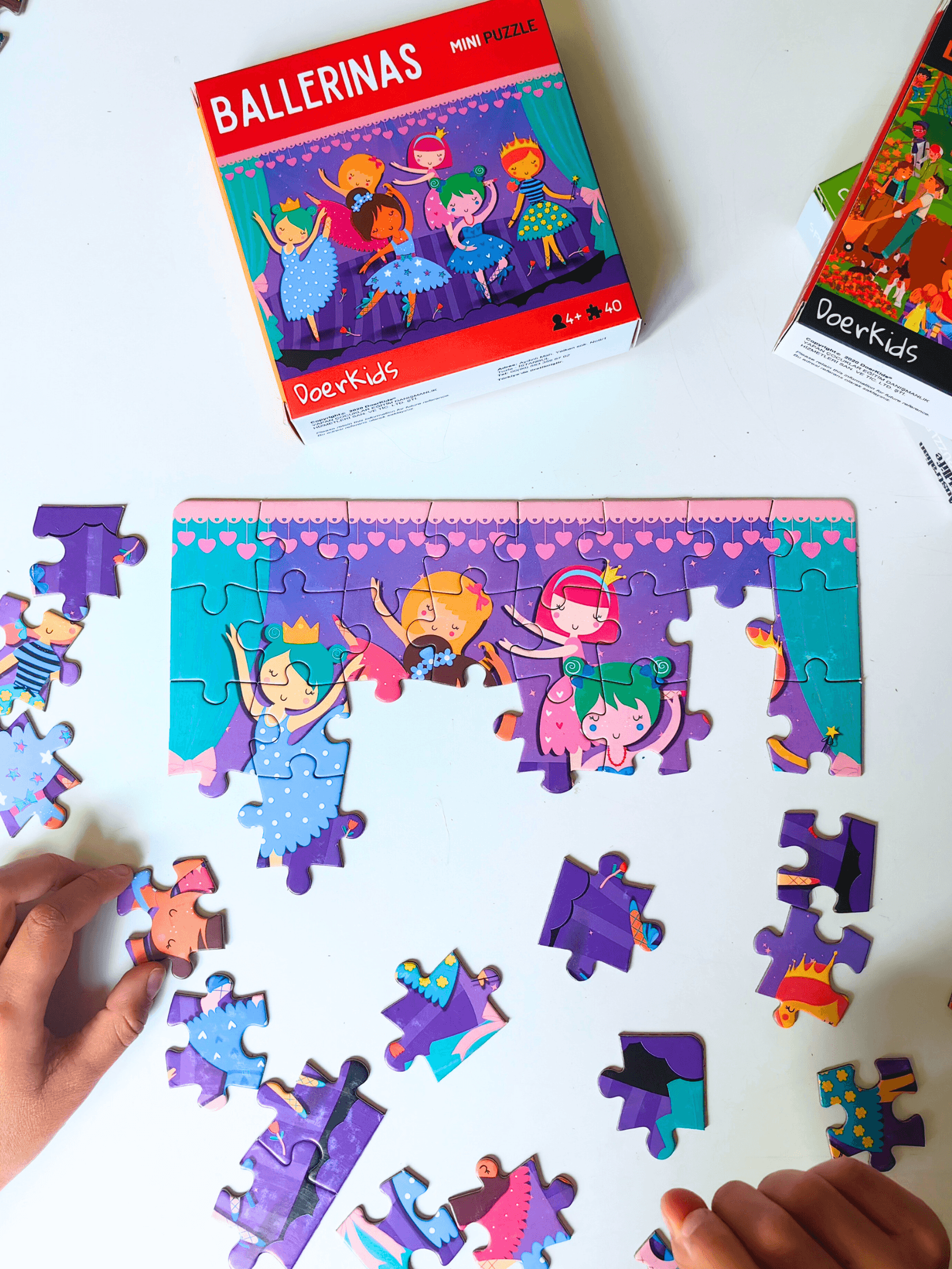 DoerKids Bale Gösterisi Sanatsal Mini Puzzle| 3-7 Yaş - 40 Parça