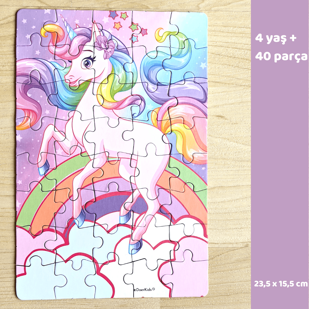 Unicorn Mini Puzzle | 40 Parça 4+ Yaş