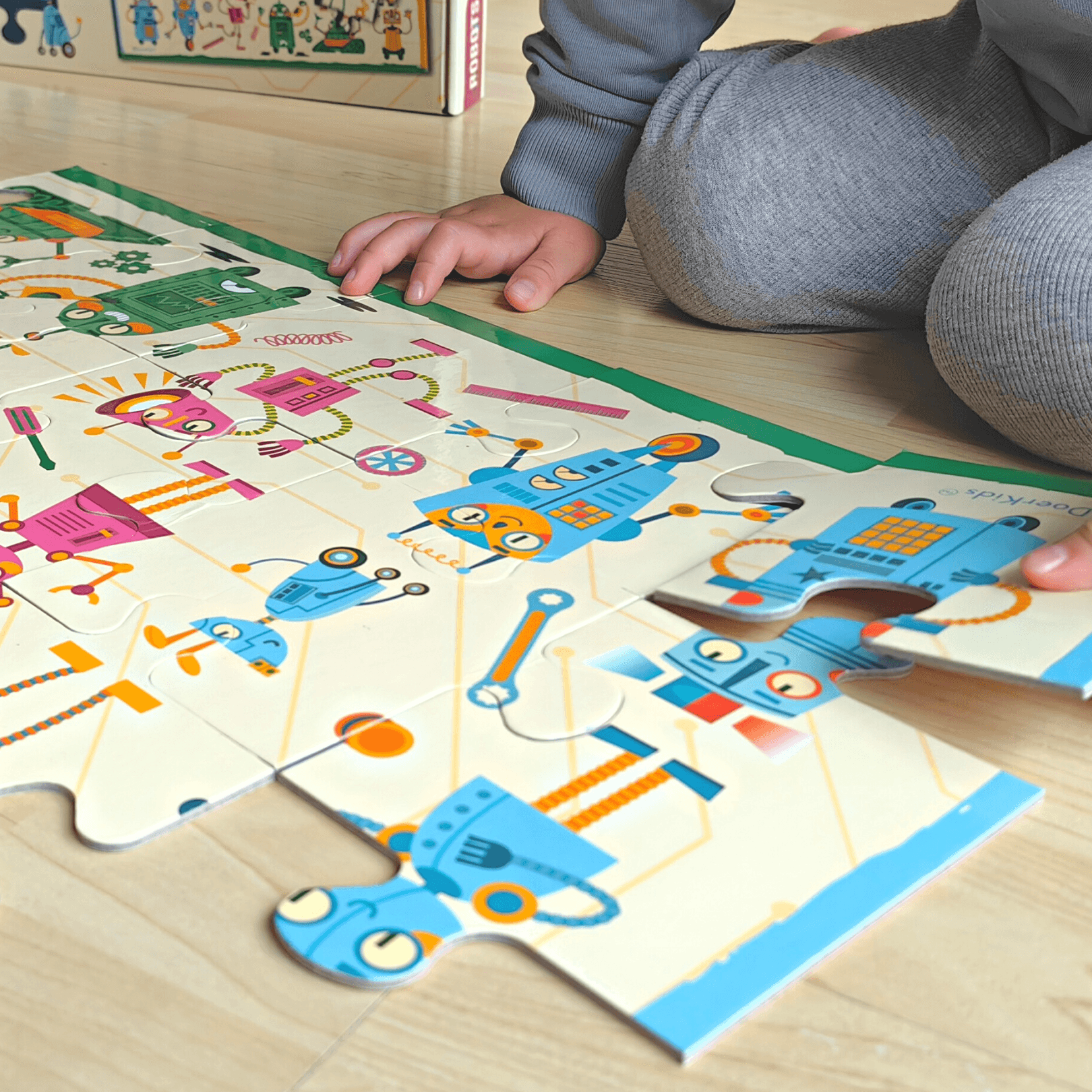 Dev Robotlar Jumbo Yer Puzzle 24 Parça