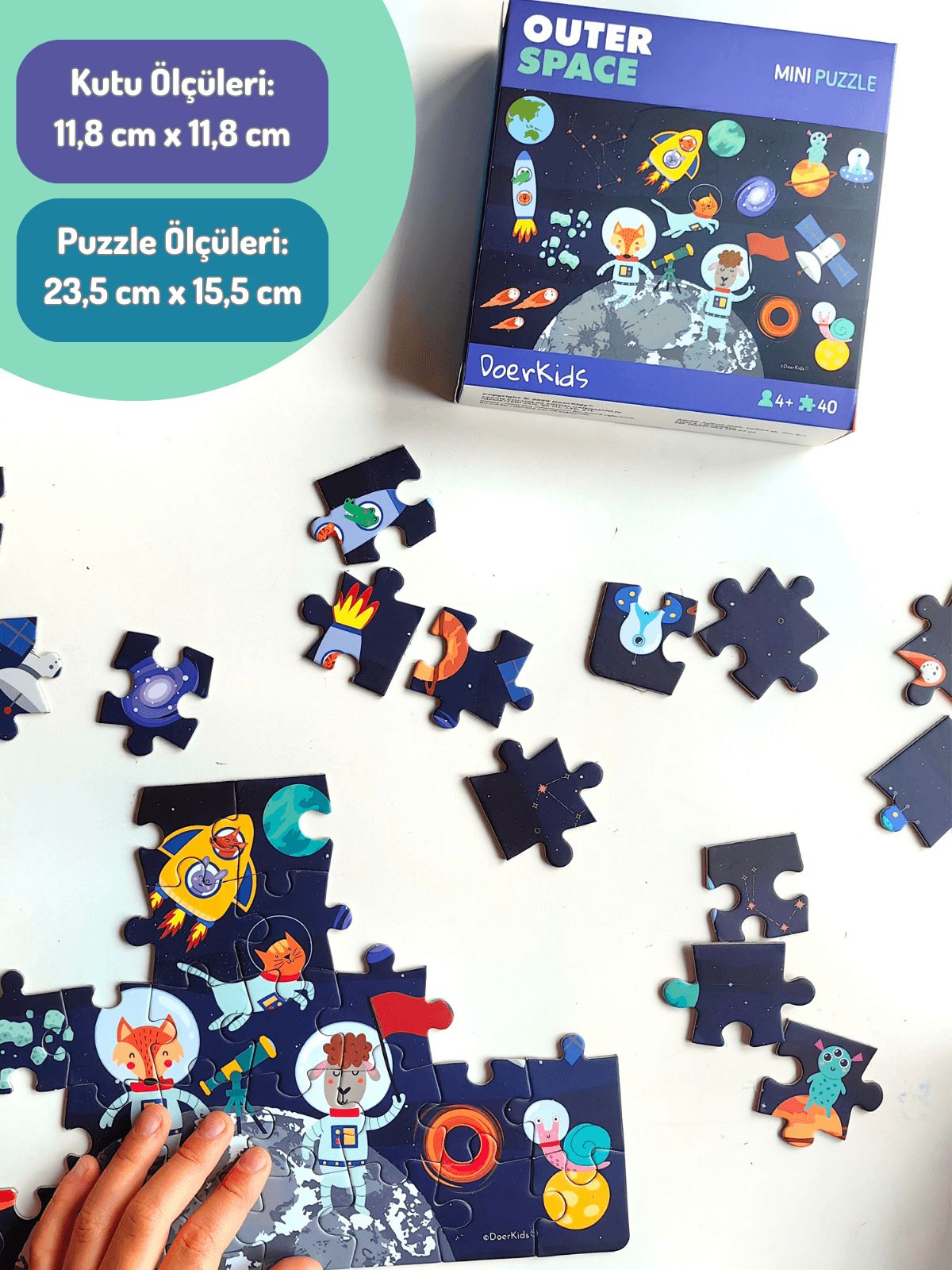 Uzay Boşluğu Mini Puzzle | 40 Parça 4+ Yaş