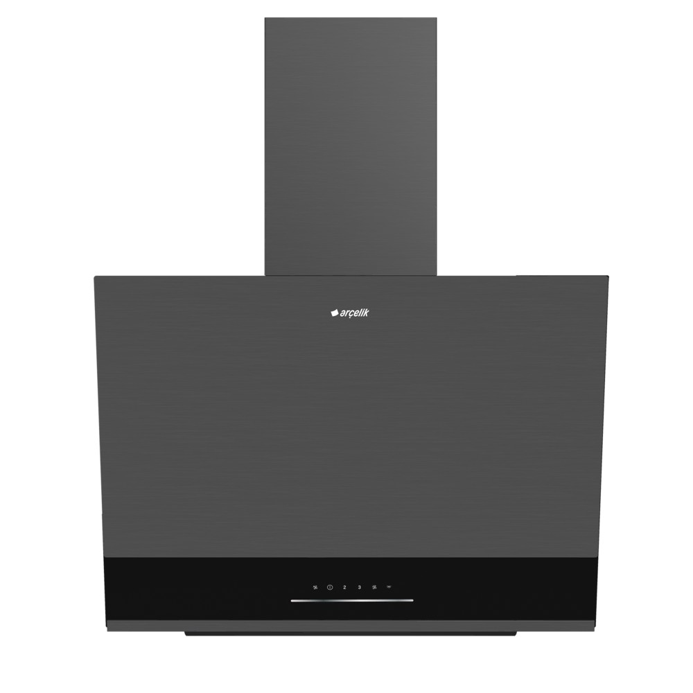 Arçelik ADE-606 2 D Dark Inox Duvar Tipi Ankastre Davlumbaz