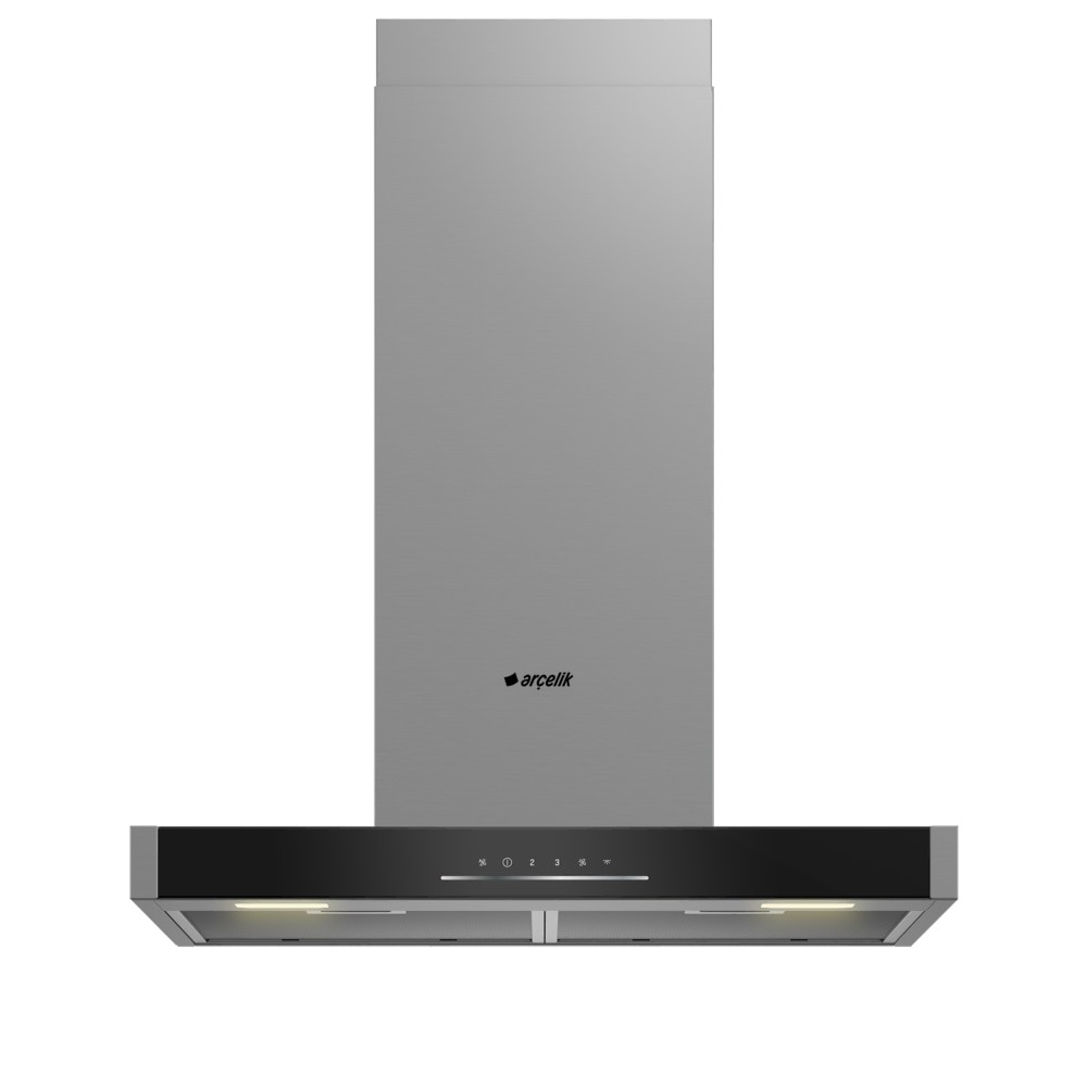 Arçelik ADT 606-2 S Siyah Duvar Tipi Davlumbaz
