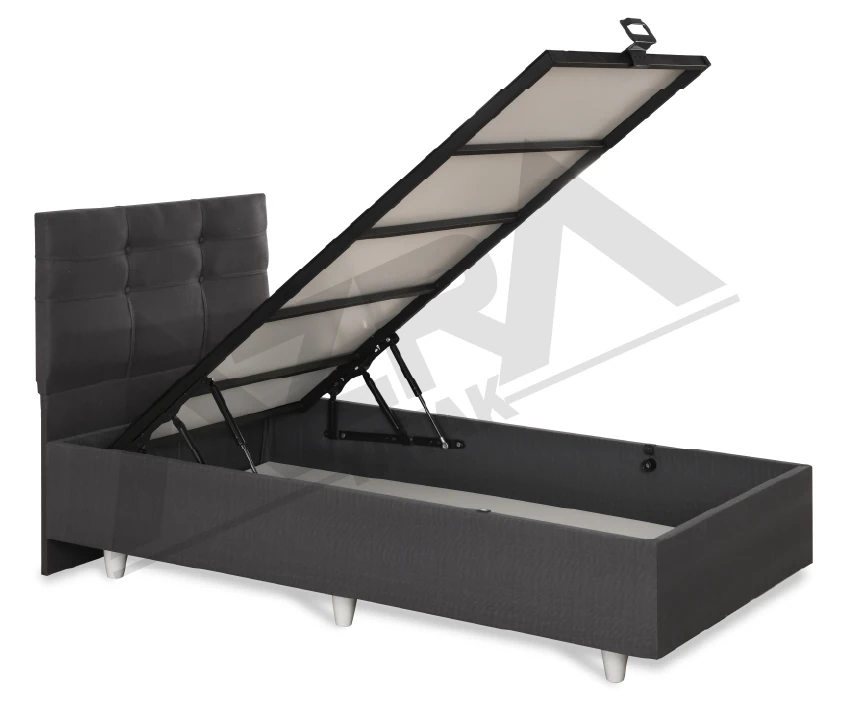 Nero Tek Kişilik Baza Başlık (%100 Çelik+ Mdf)