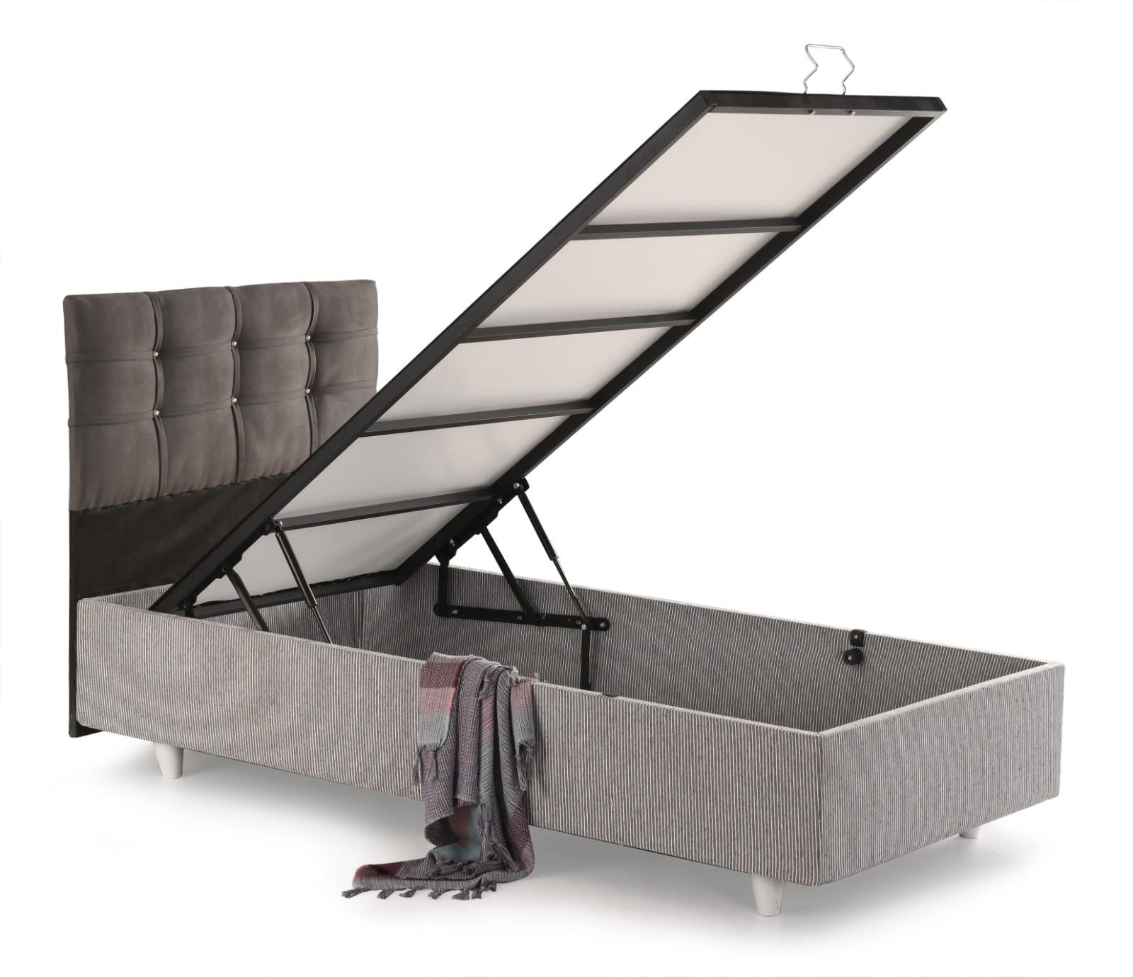 Tek Kişilik Yatak Baza (Plus Comfort Paket) Başlık Dahil Değildir.