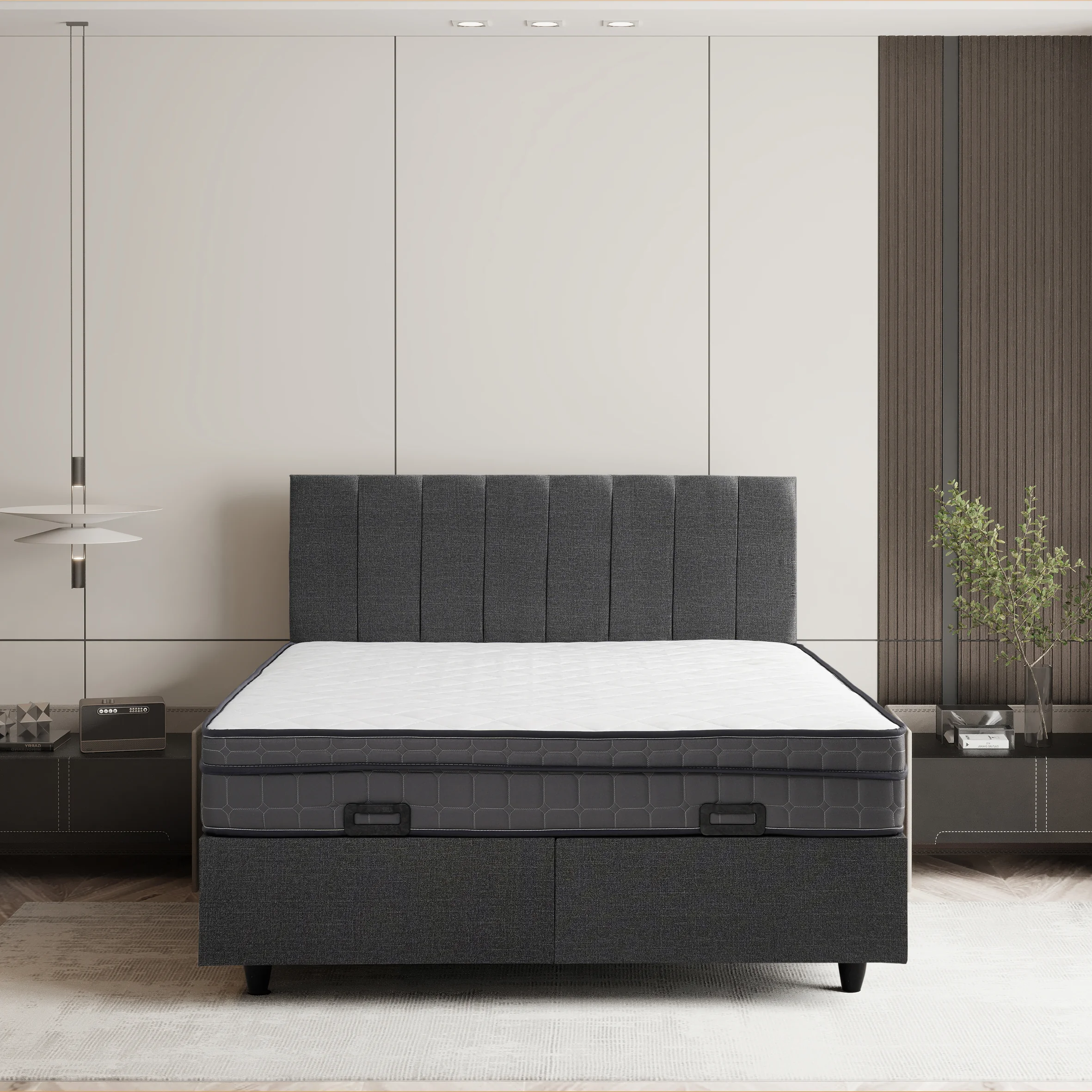 Çift Kişilik Basic Plus Yatak Baza Başlık Seti (3’ü Bir Arada) - 140 x 190 CM - 1