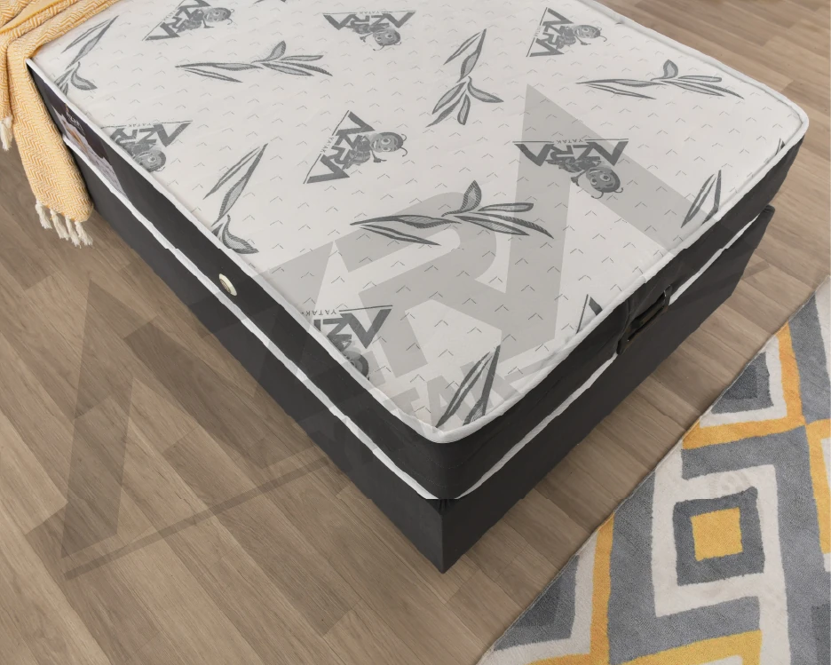 Nero Tek Kişilik Baza Comfort Yatak Basic Başlık (%100 Çelik+ Mdf)