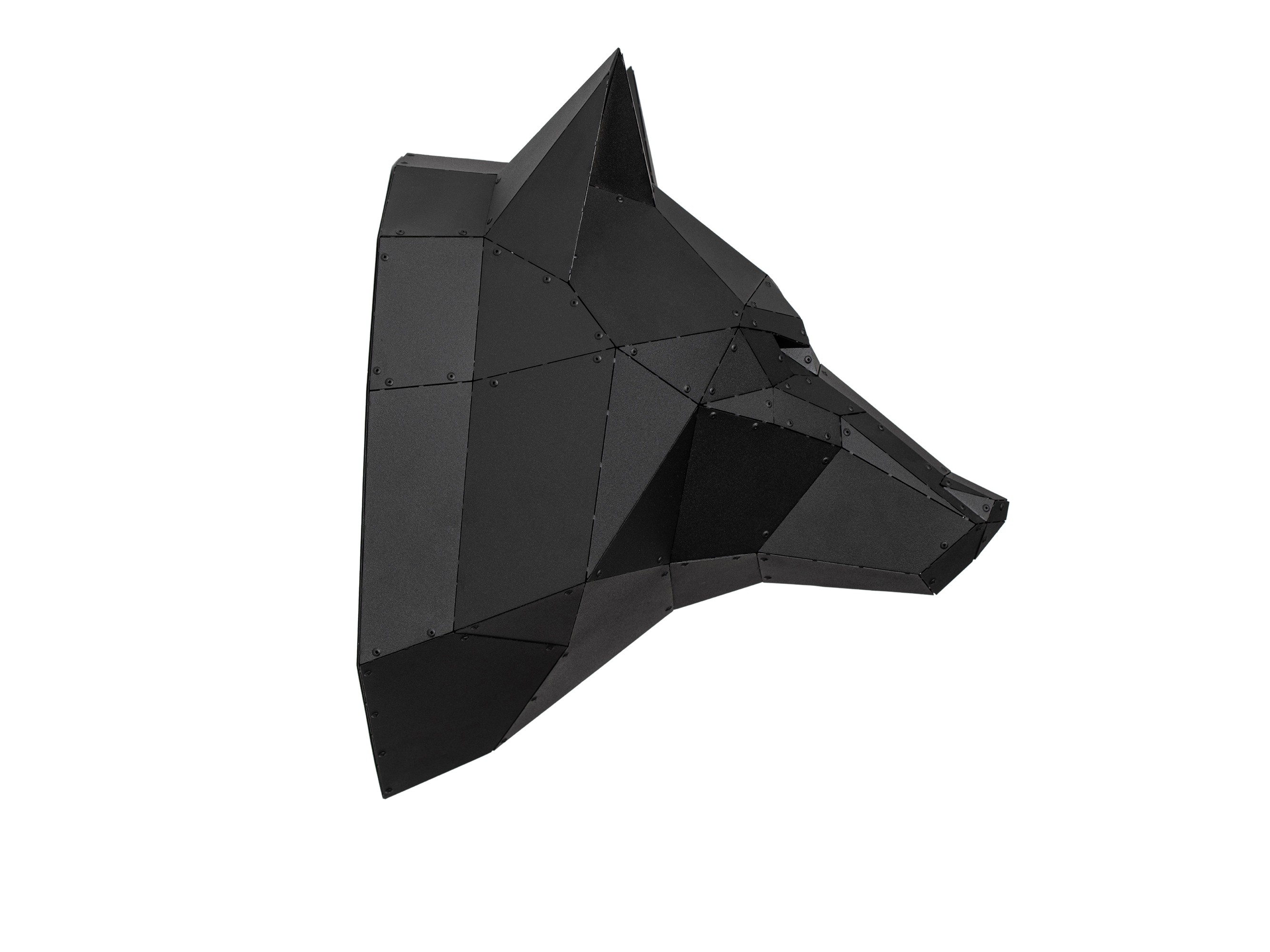 3D Metal Kurt Heykeli Duvar Dekoru