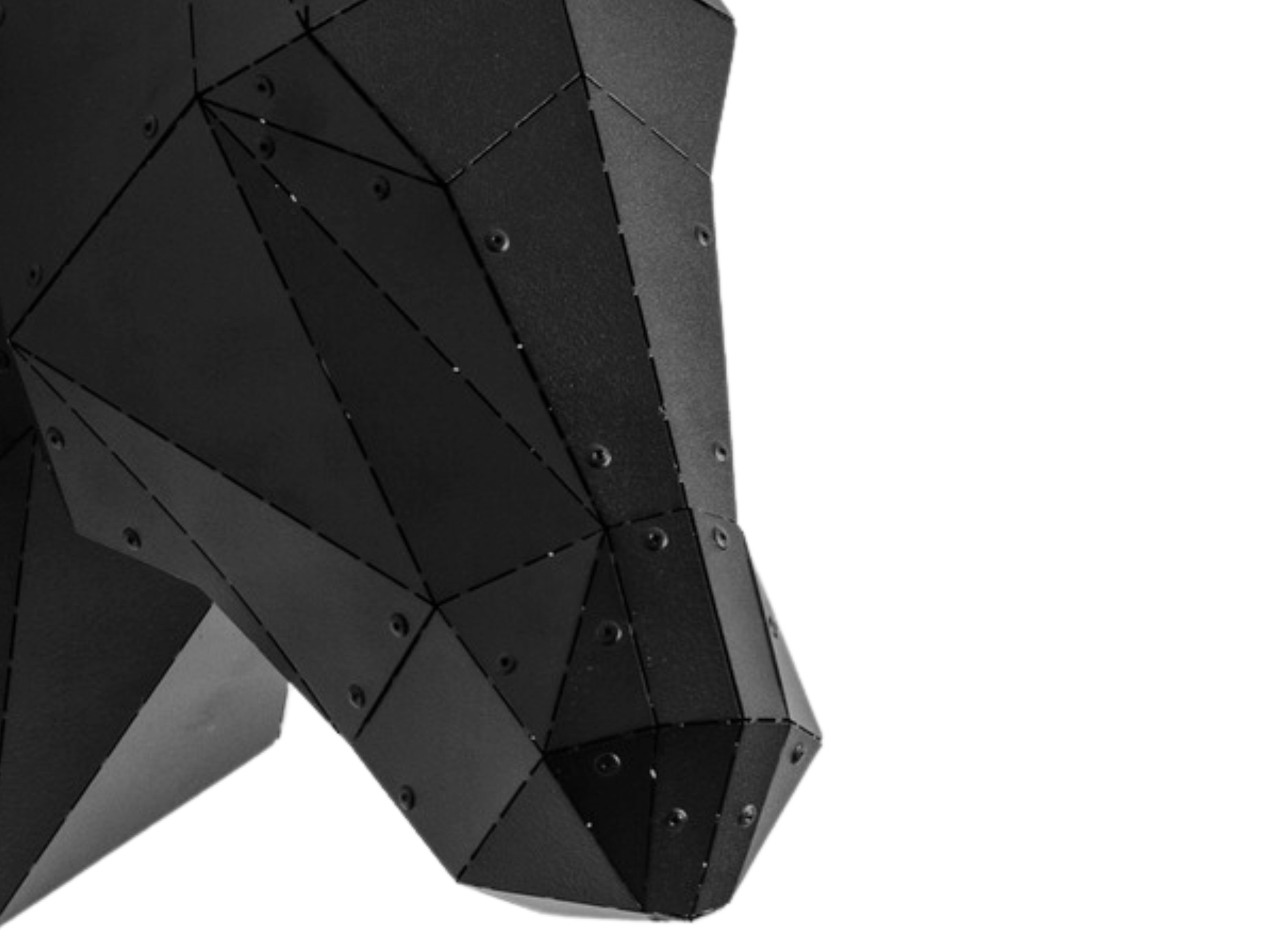3D Metal At Kafası Duvar Heykeli
