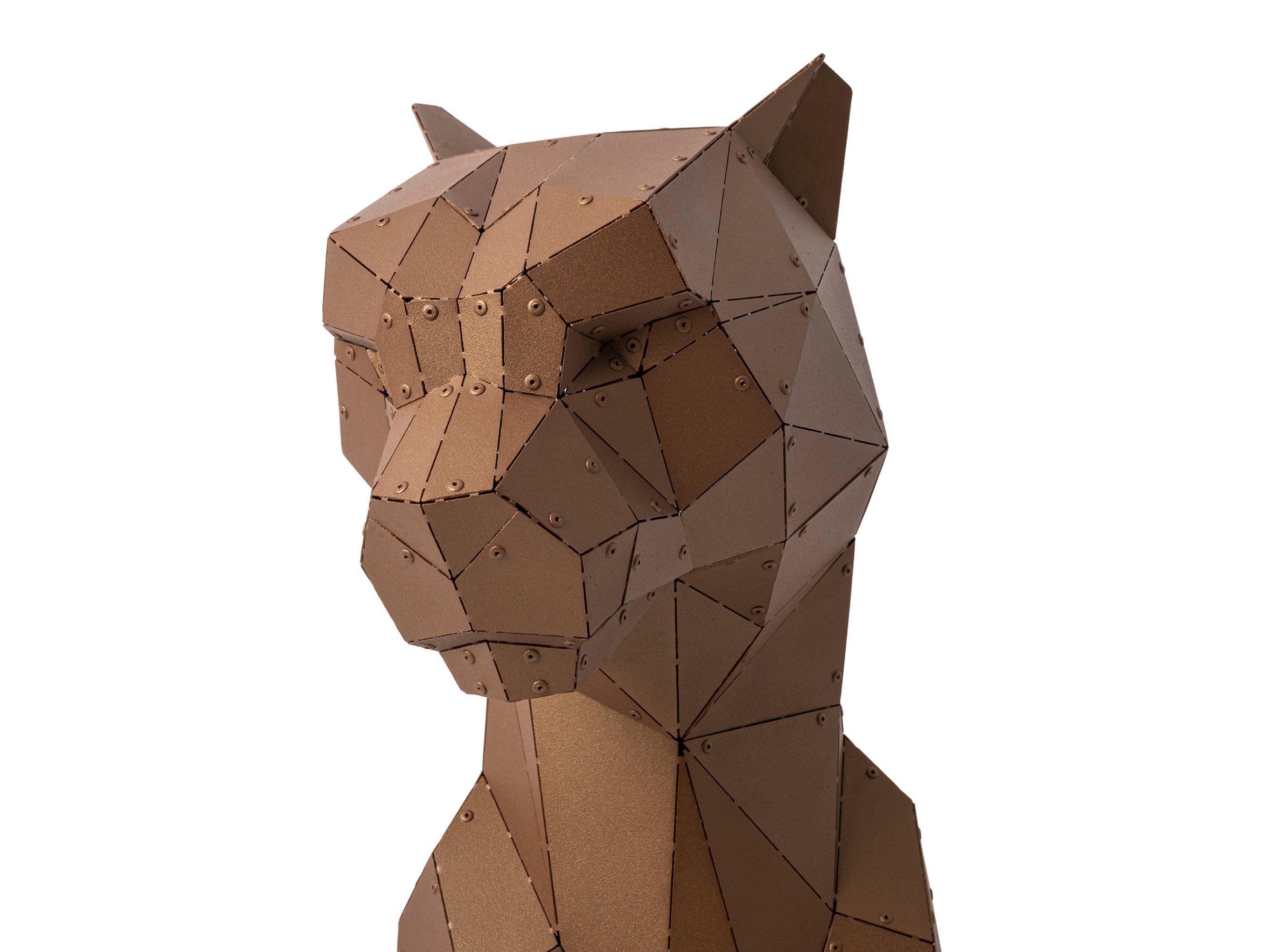 3D Metal Çita Heykeli