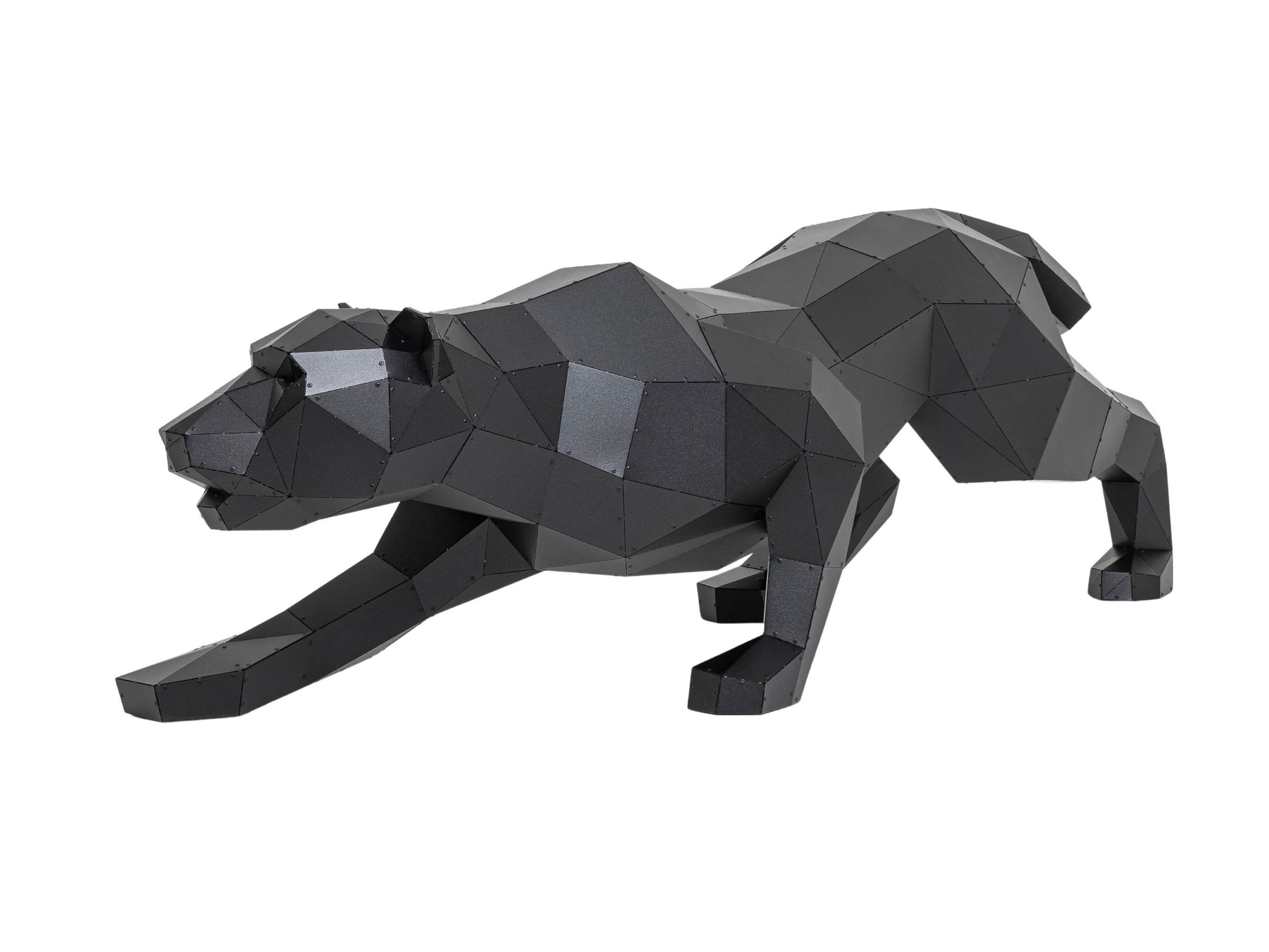 3D Metal Panter Heykeli