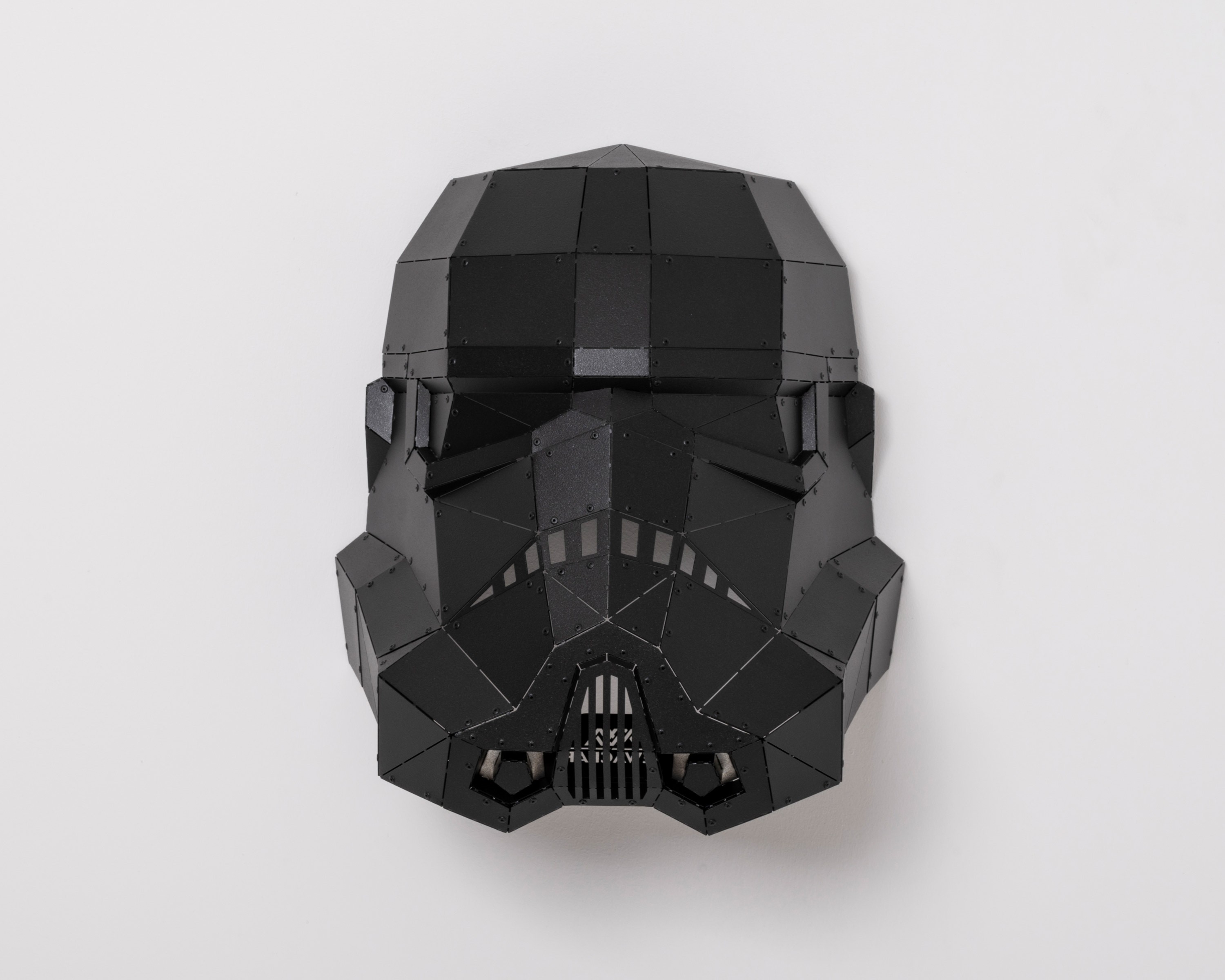 3D Star Wars Metal Stormtrooper Kafa Heykeli - Sİyah