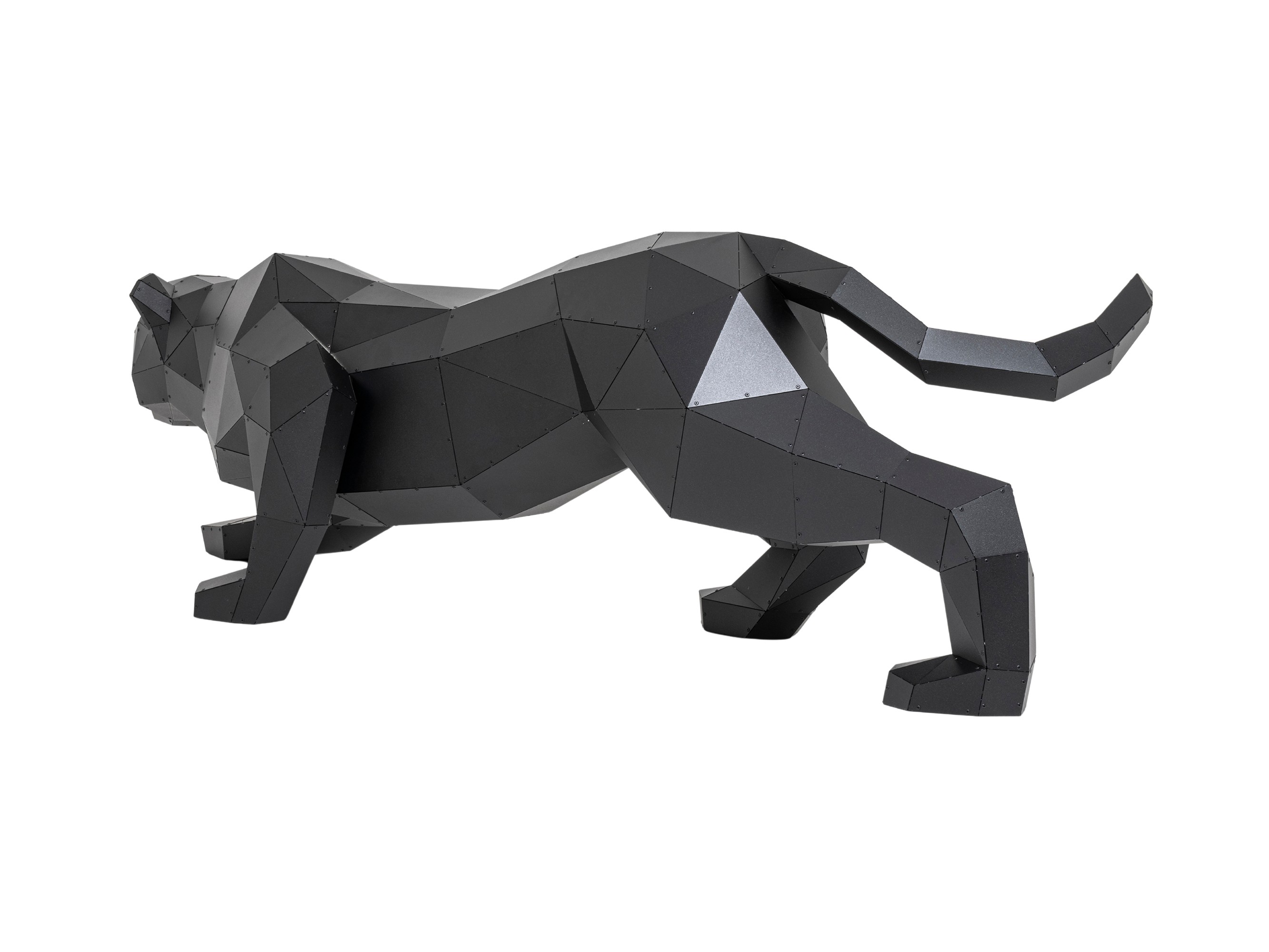 3D Metal Panter Heykeli