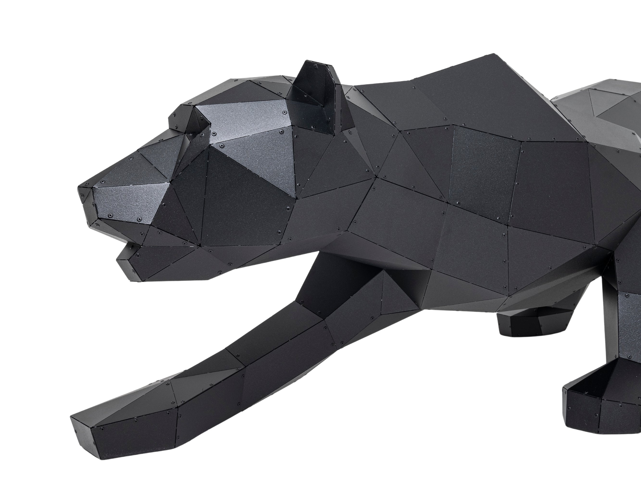 3D Metal Panter Heykeli