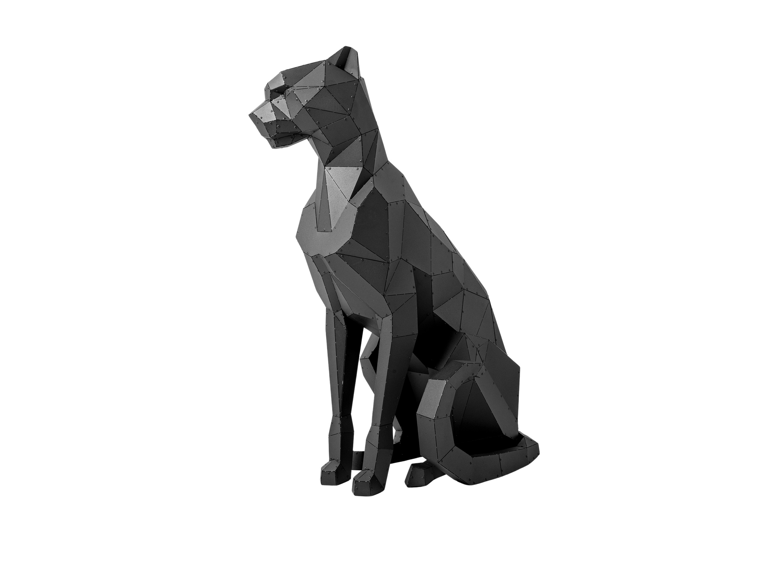 3D Metal Çita Heykeli