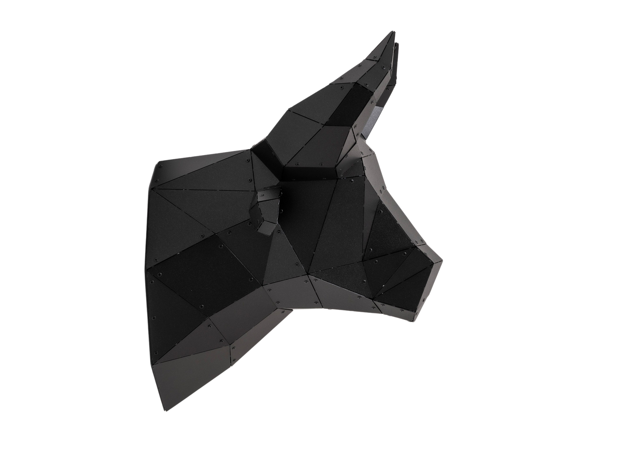 3D Metal Boğa Kafası Heykeli