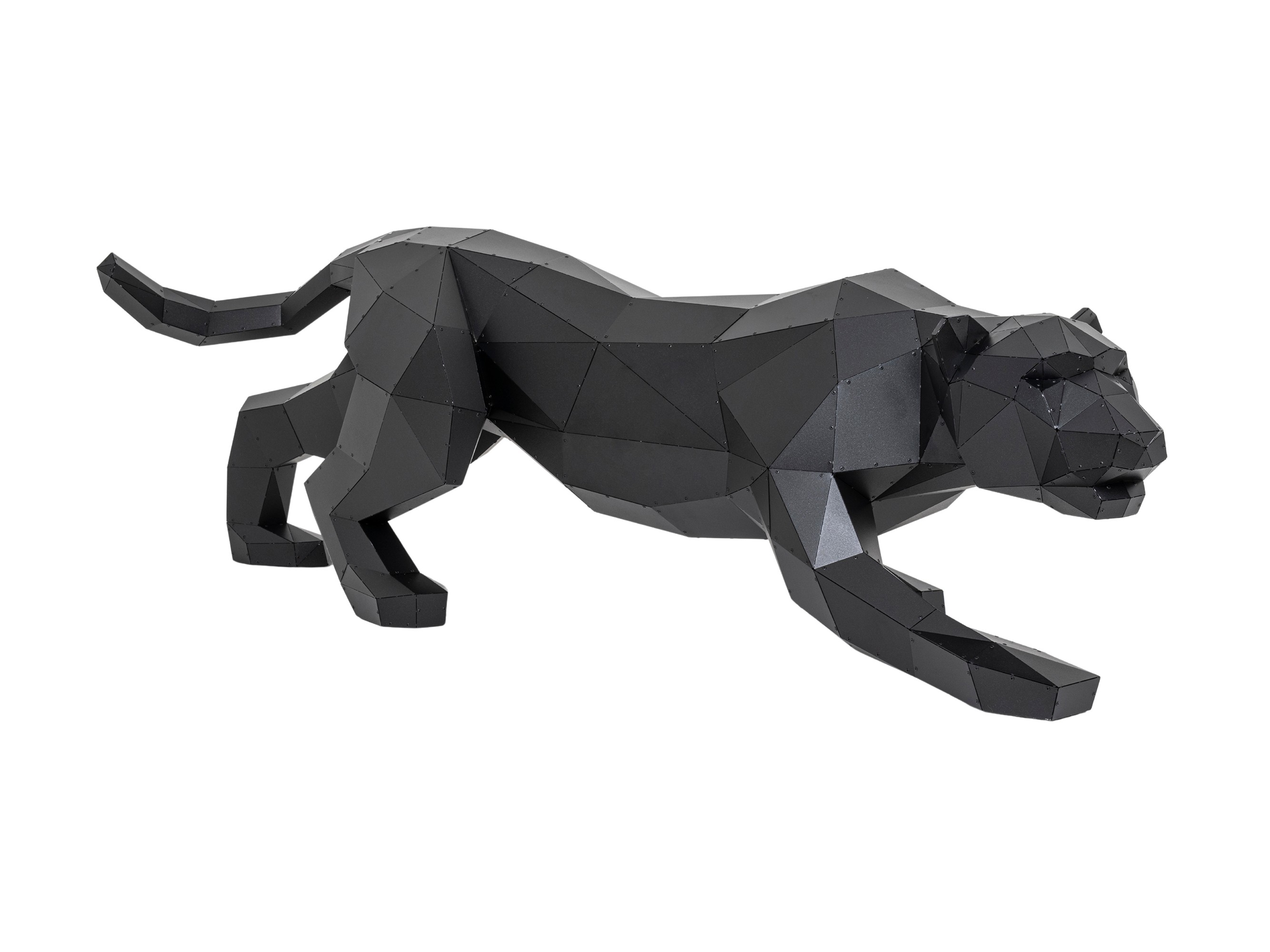 3D Metal Panter Heykeli