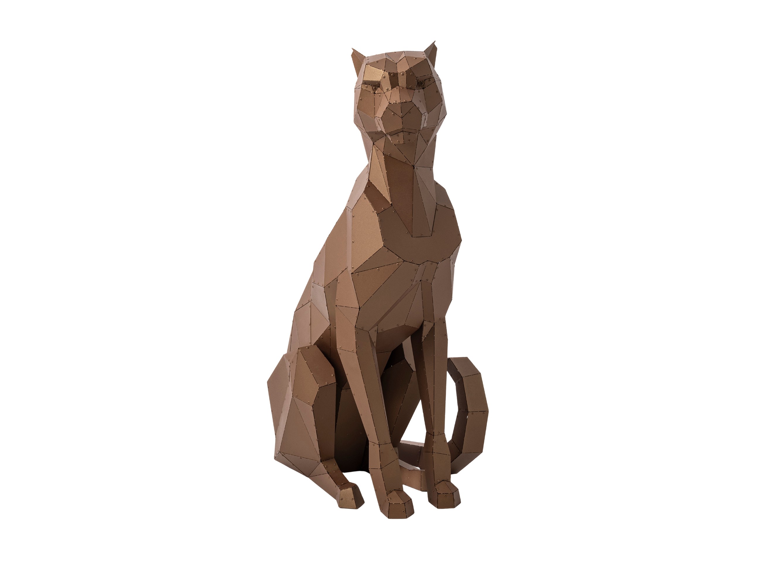 3D Metal Çita Heykeli