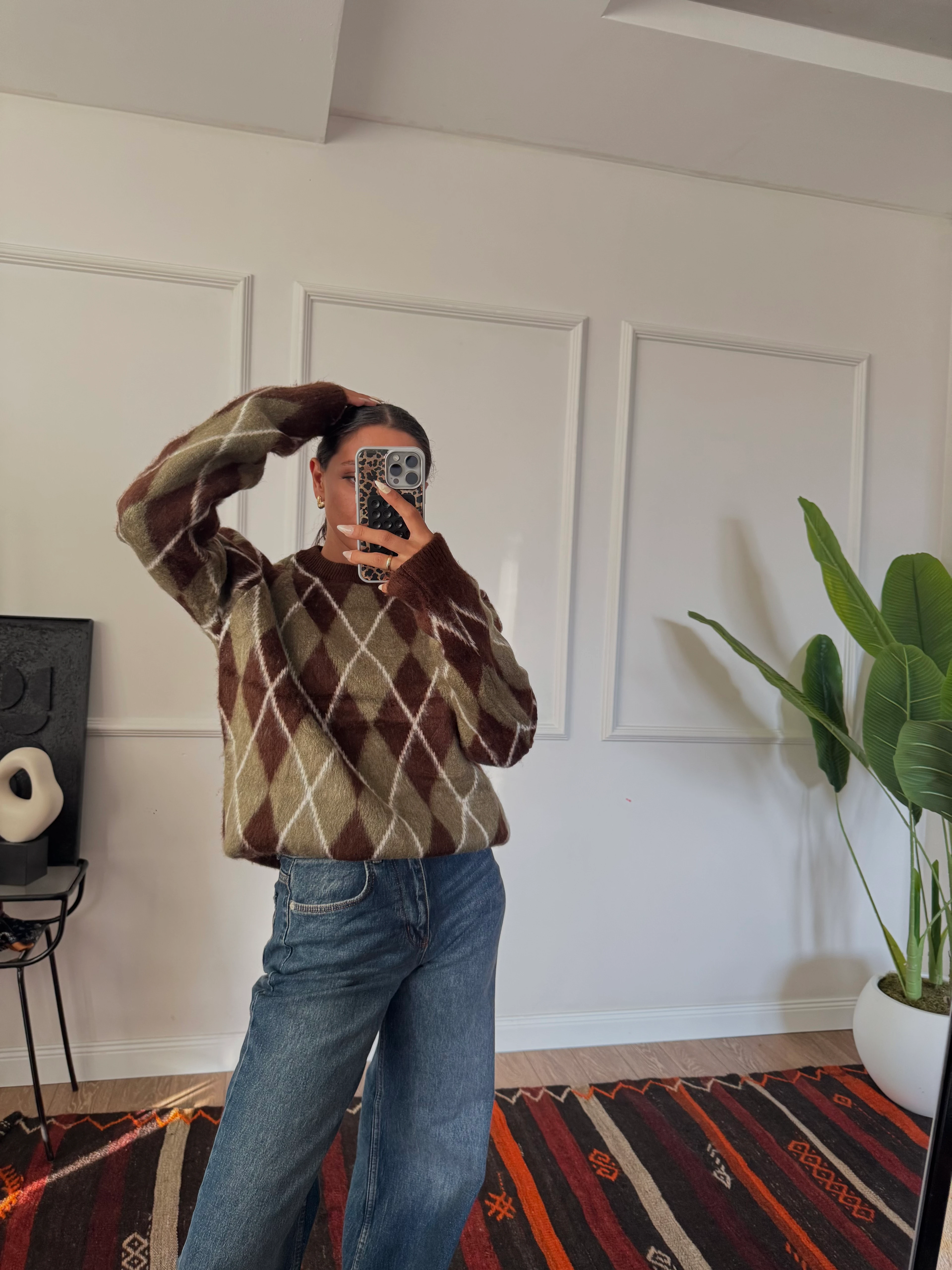 Baklava Desenli Kazak