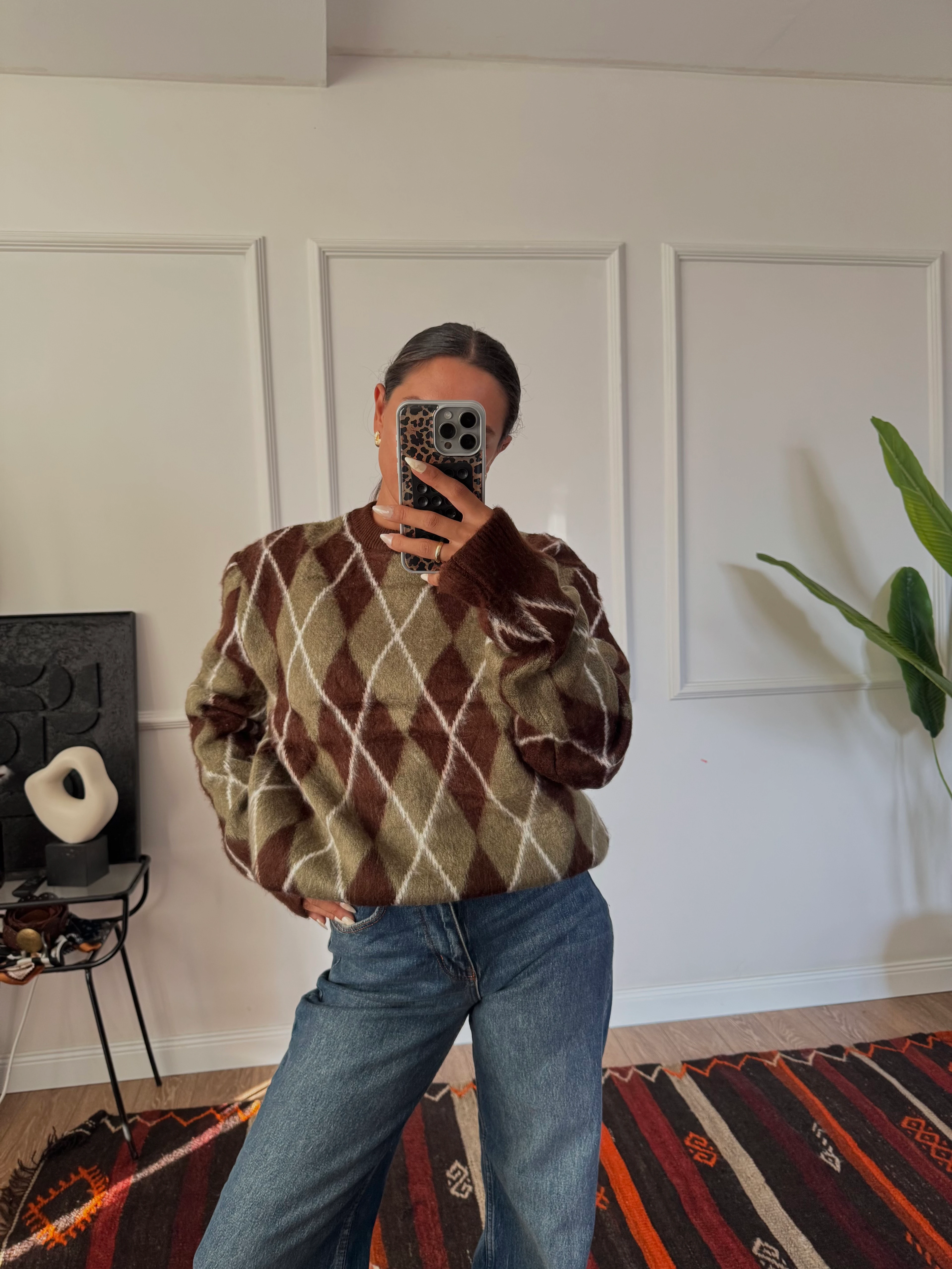 Baklava Desenli Kazak