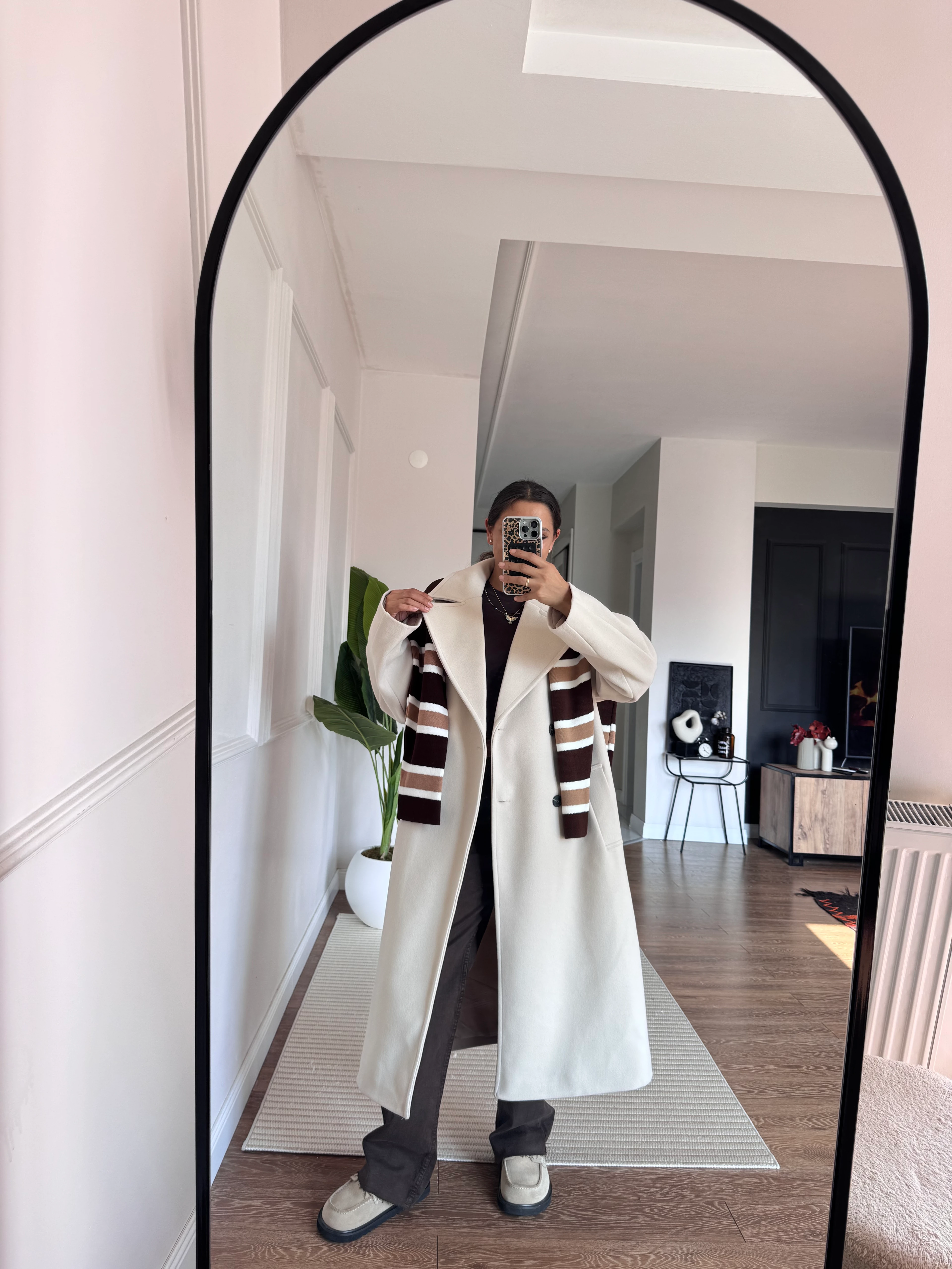 ZRA Model Kaşe Kaban  - Bej