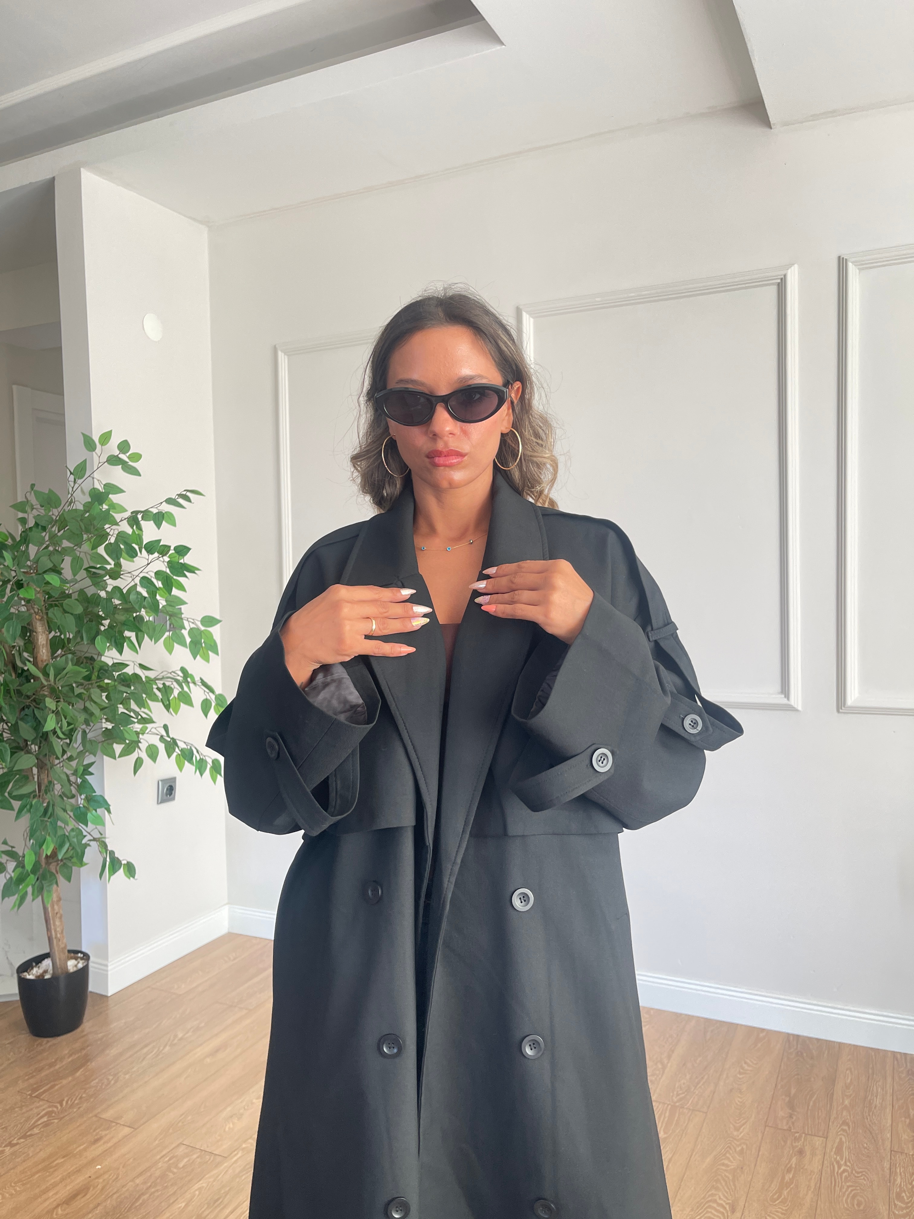 Uzun Oversize Trençkot