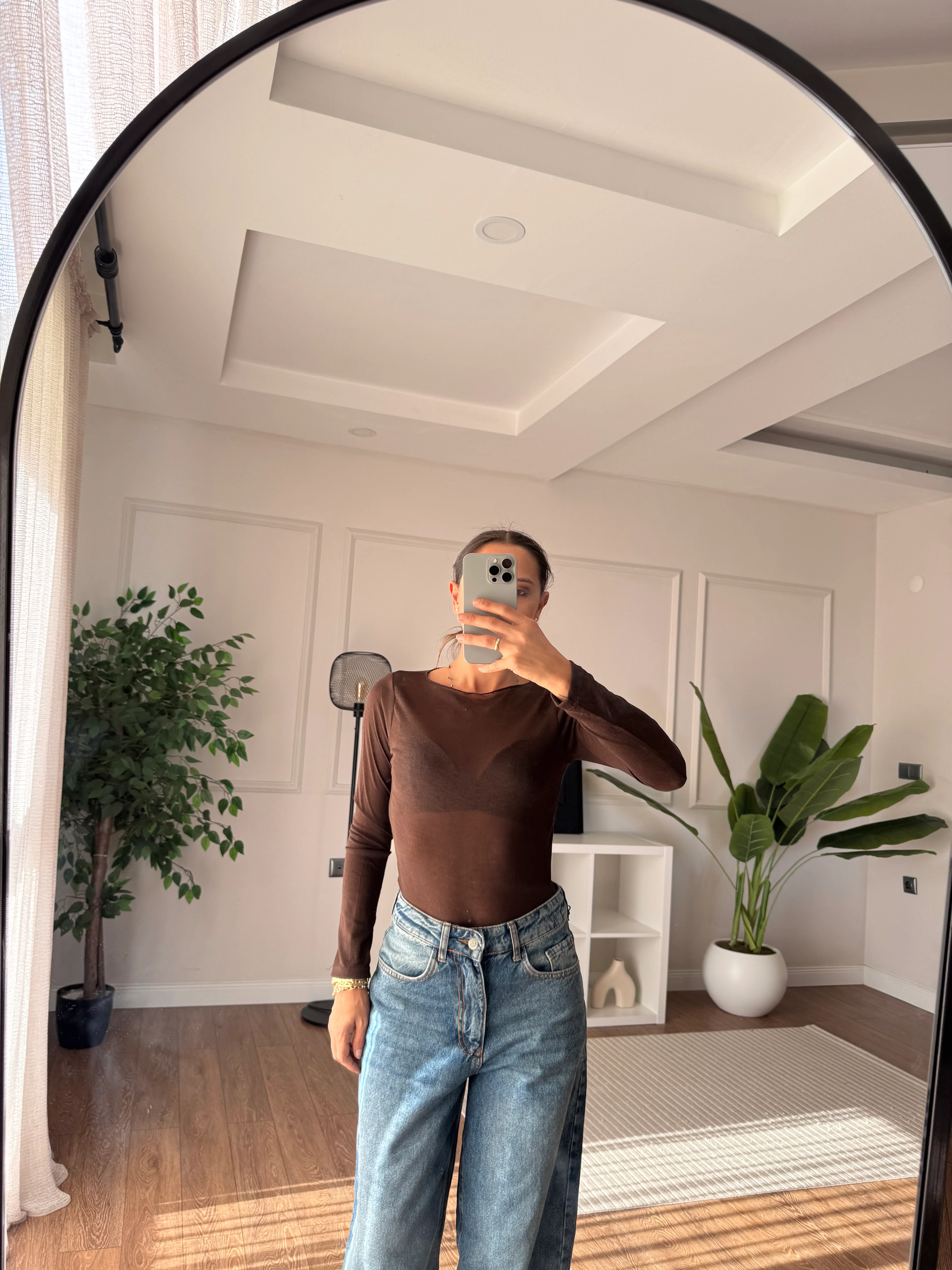 Transparan Body - Kahverengi