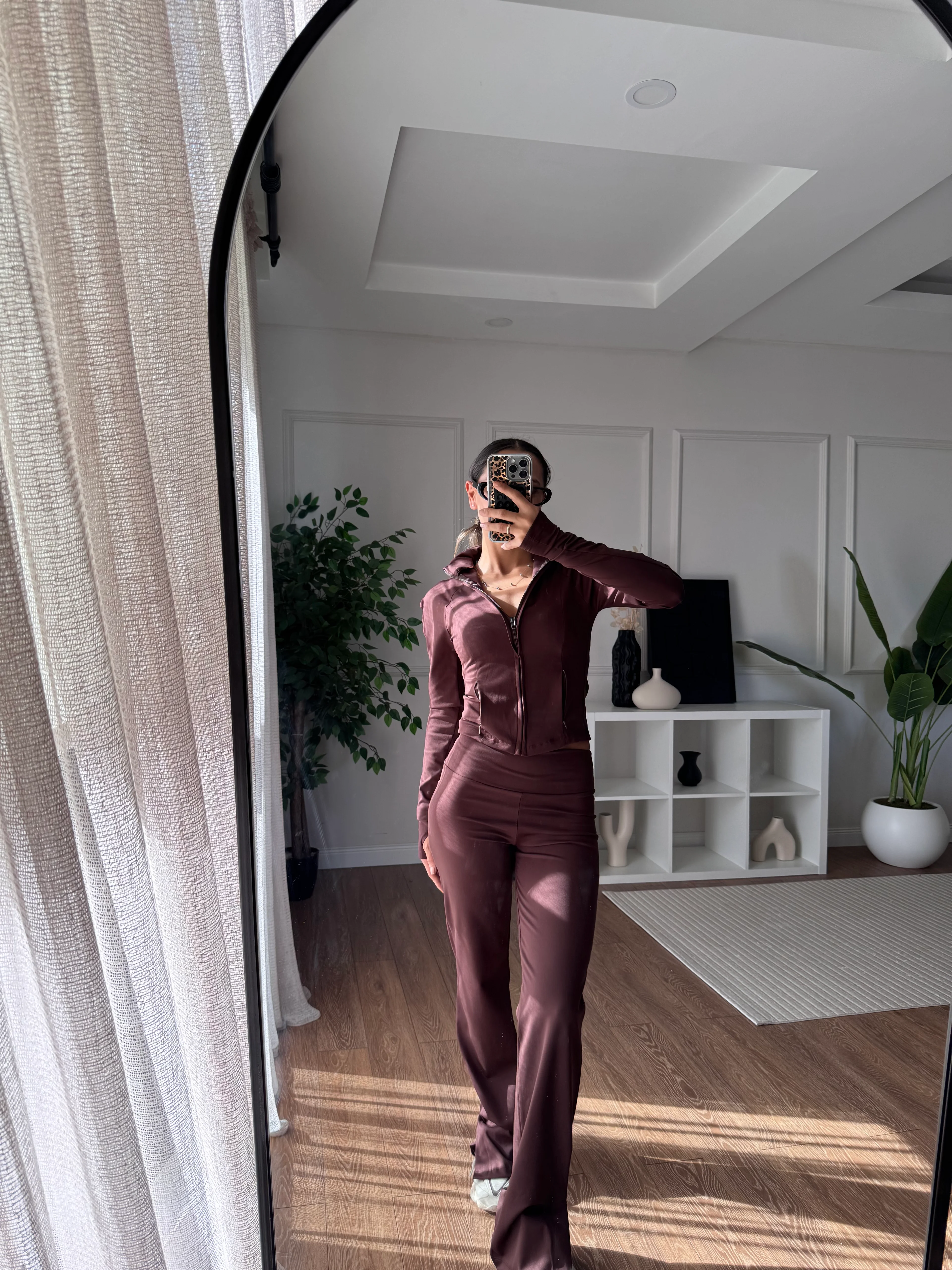 Oysh Comfortlux Likralı Takım - Kahverengi