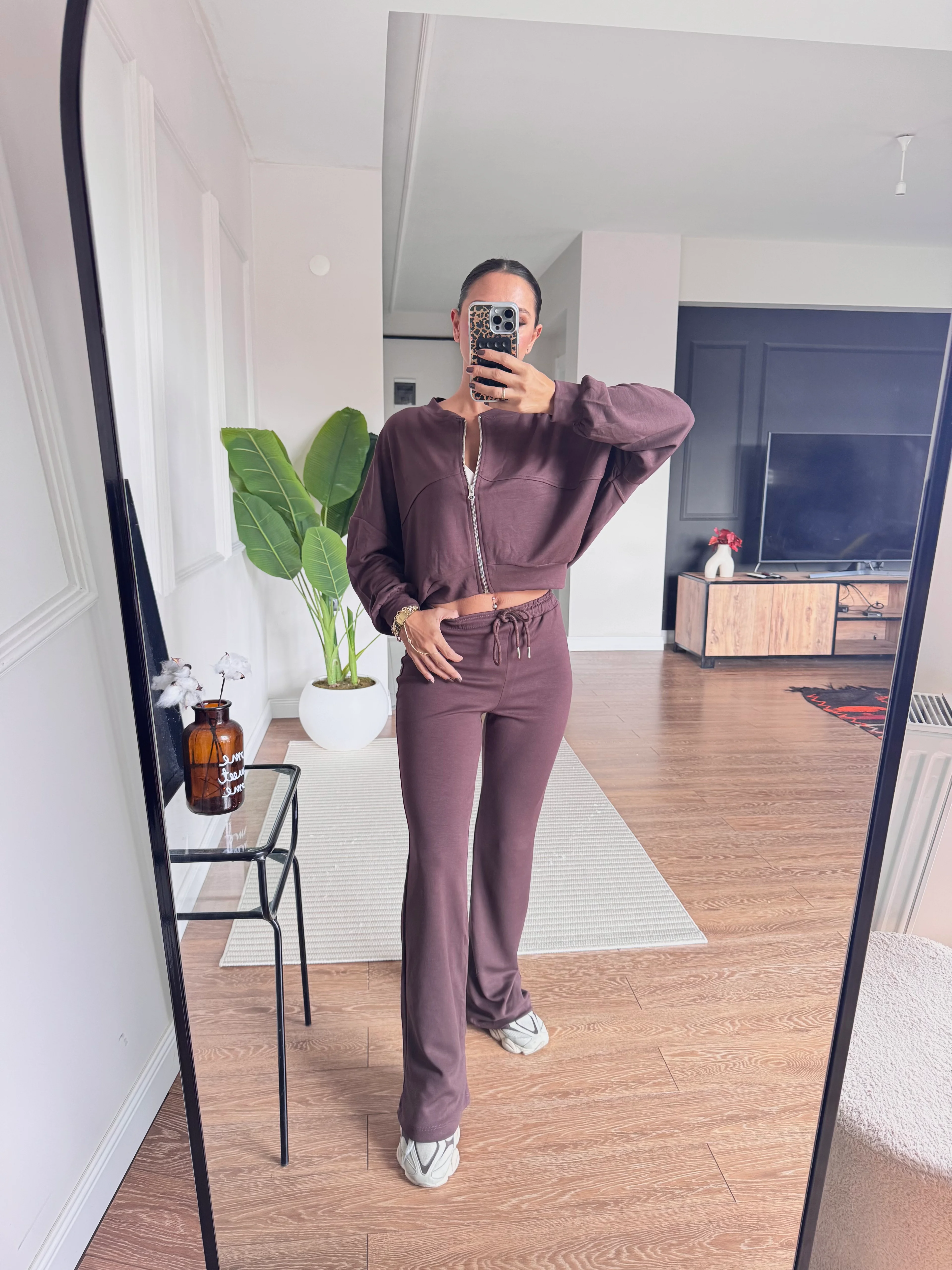 İspanyol Paça Bomber Ceket Takım