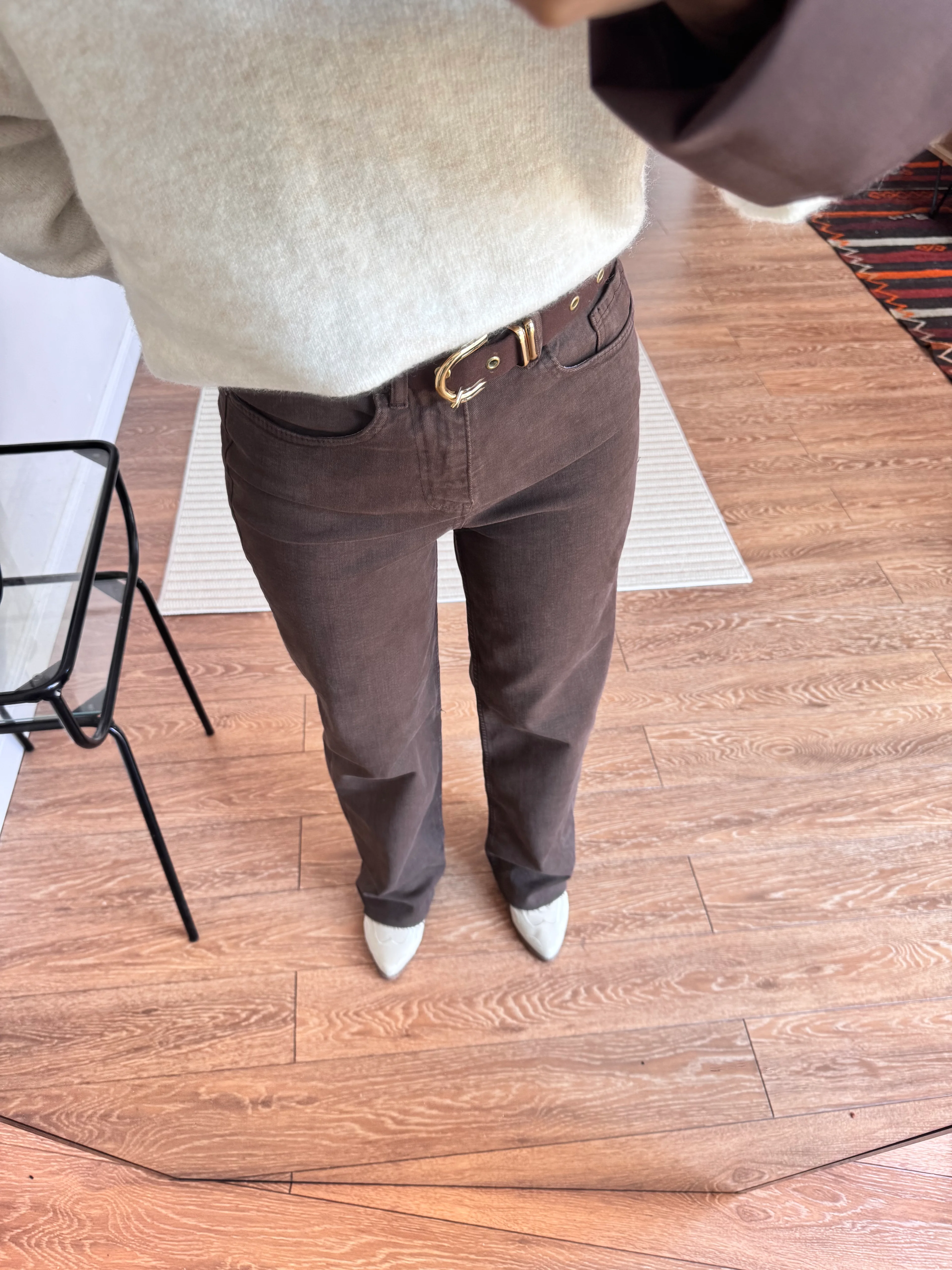 Straight Acı Kahve Jean