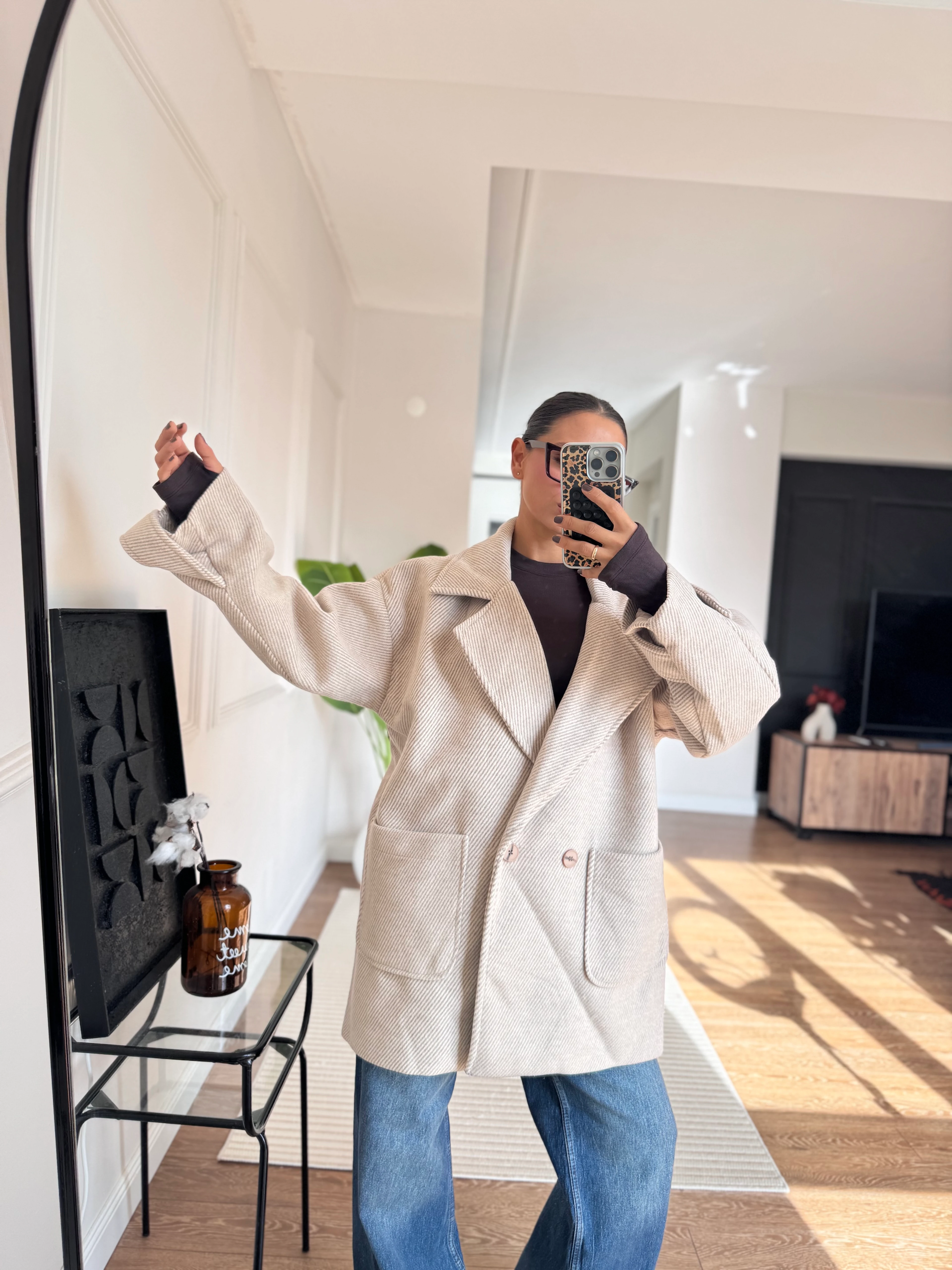 Vizon Düşük Kol Kaban