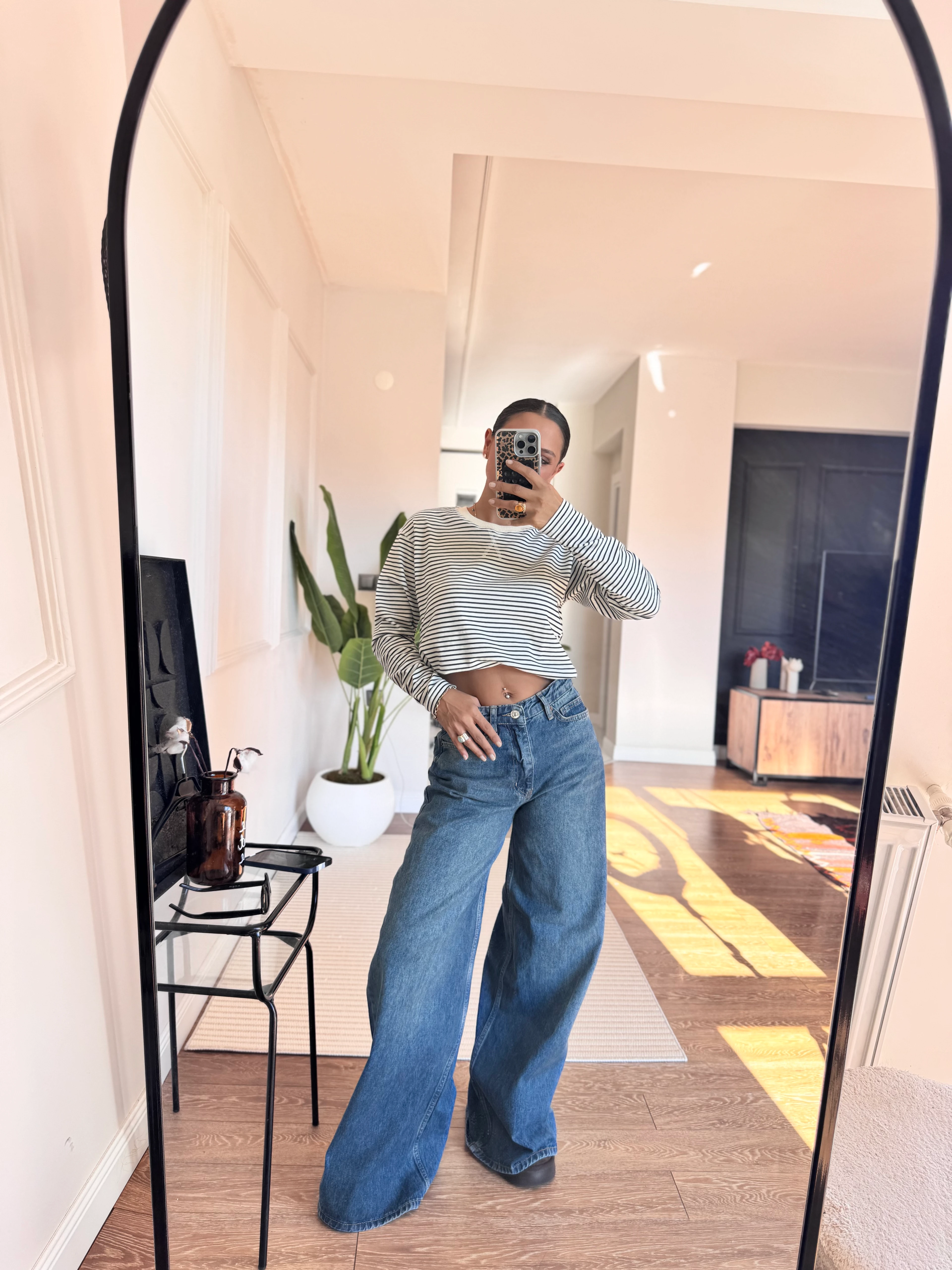 ZRA Wide Leg Jean - Mavi