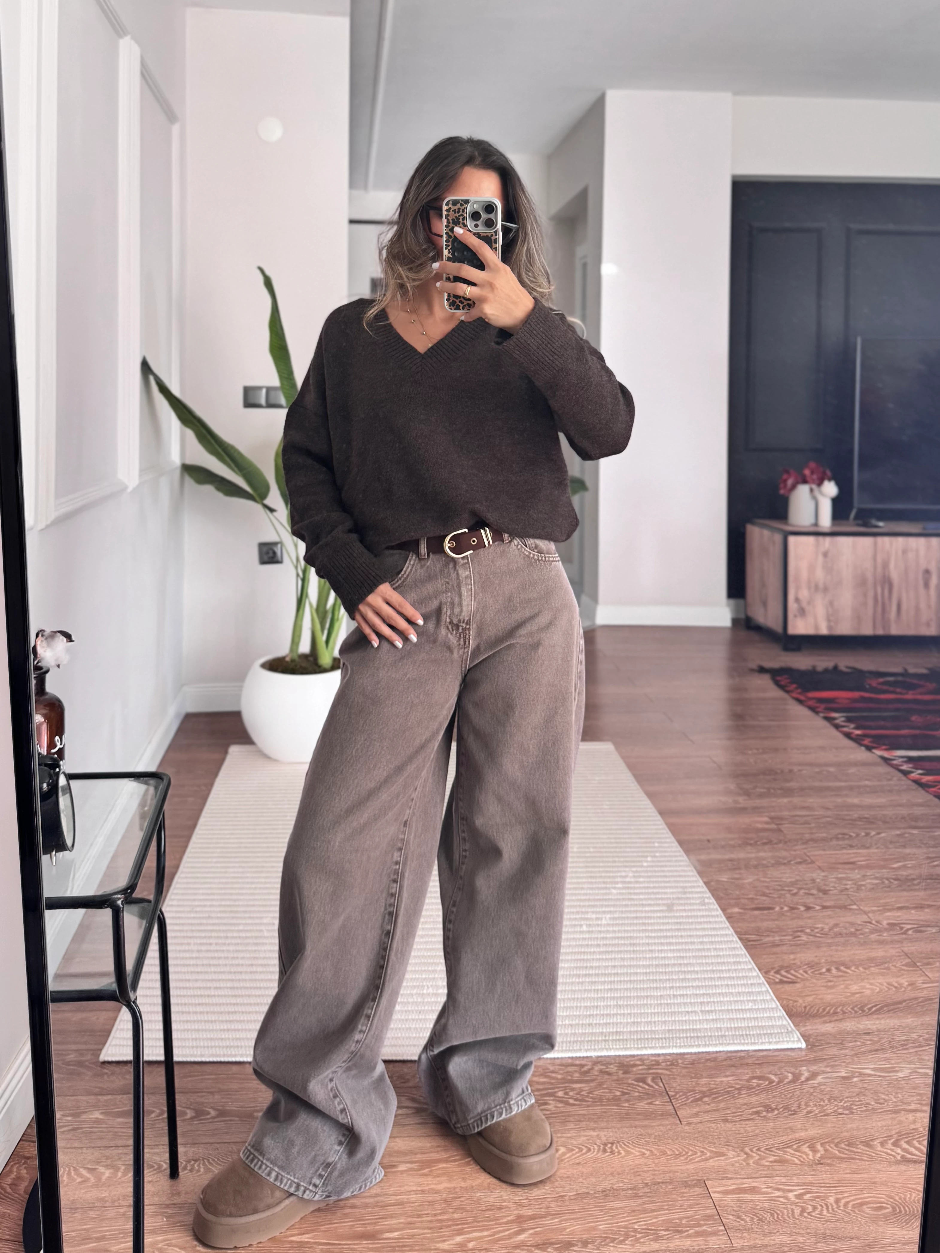 Yüksek Bel Palazzo Jean