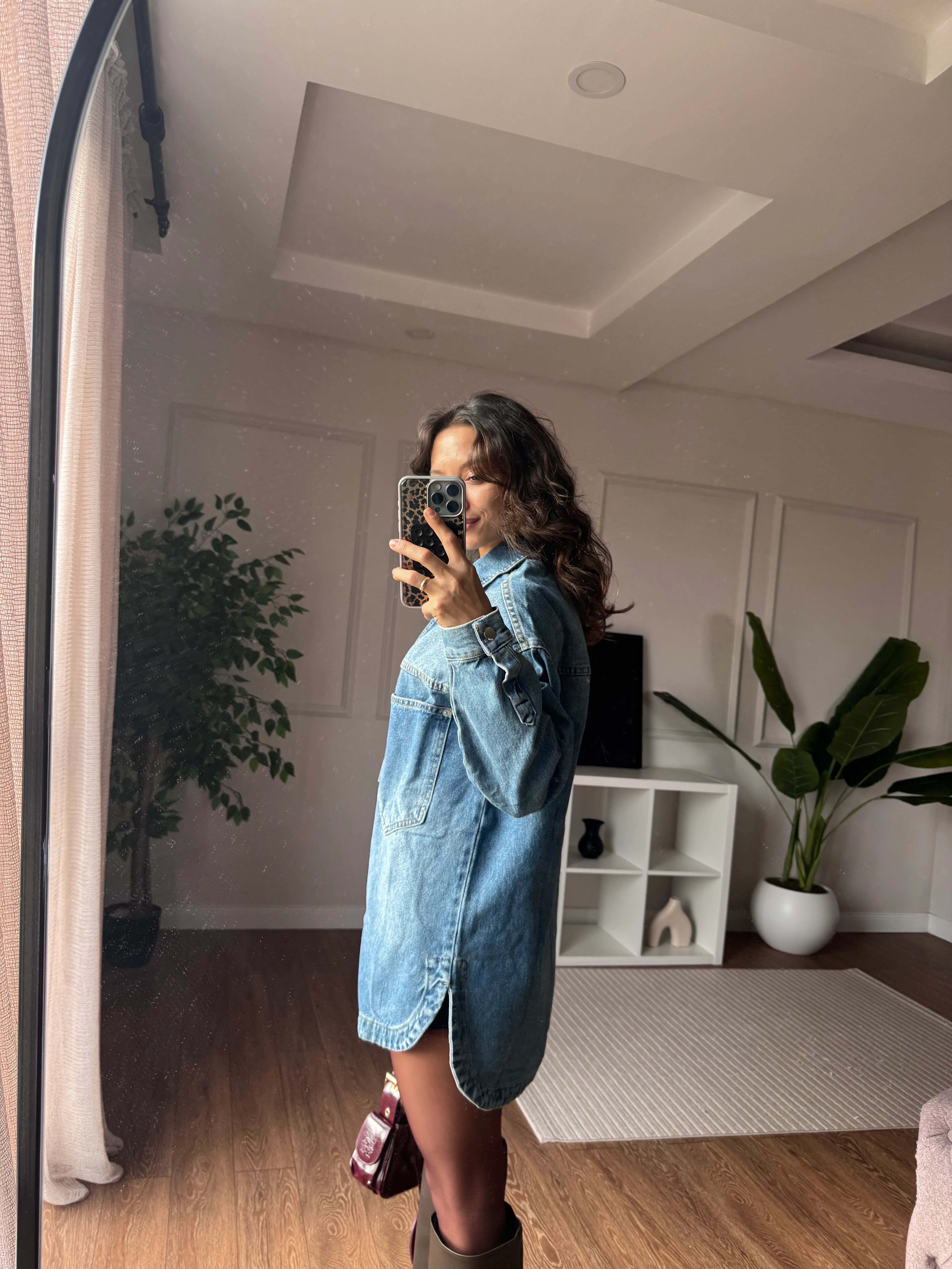 Zra Oversize Denim Ceket