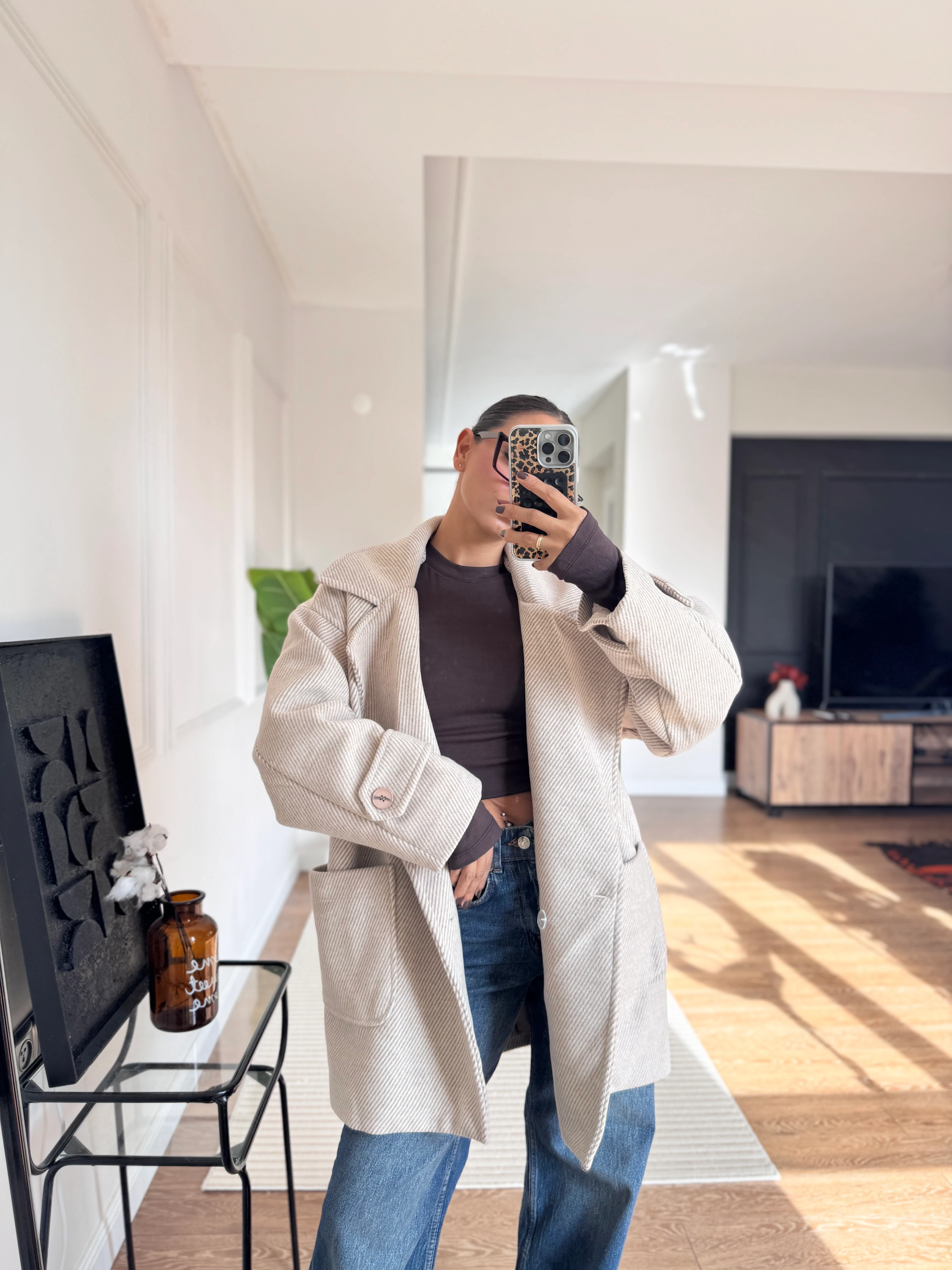 Vizon Düşük Kol Kaban