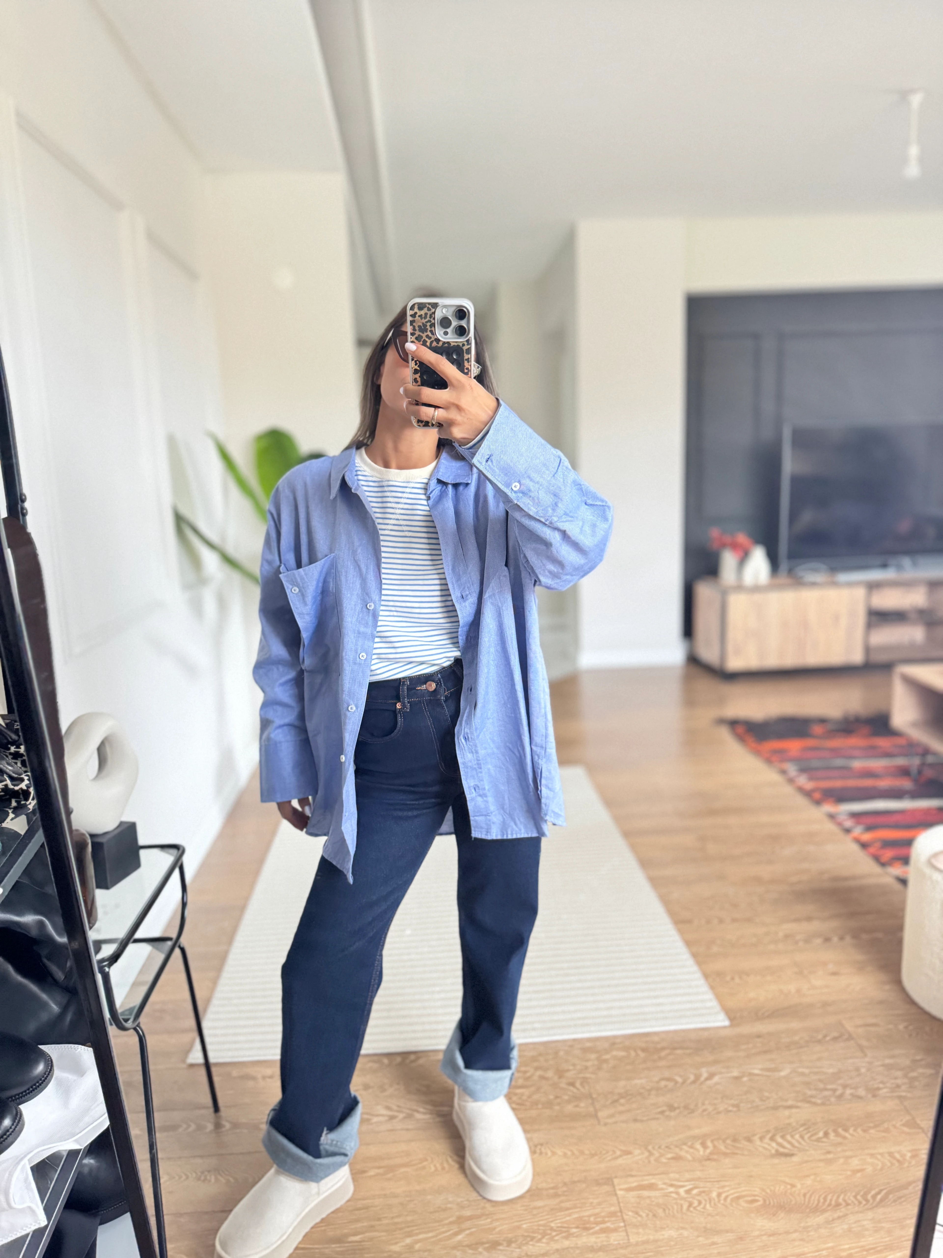 Düz Kesim Jean Pantolon