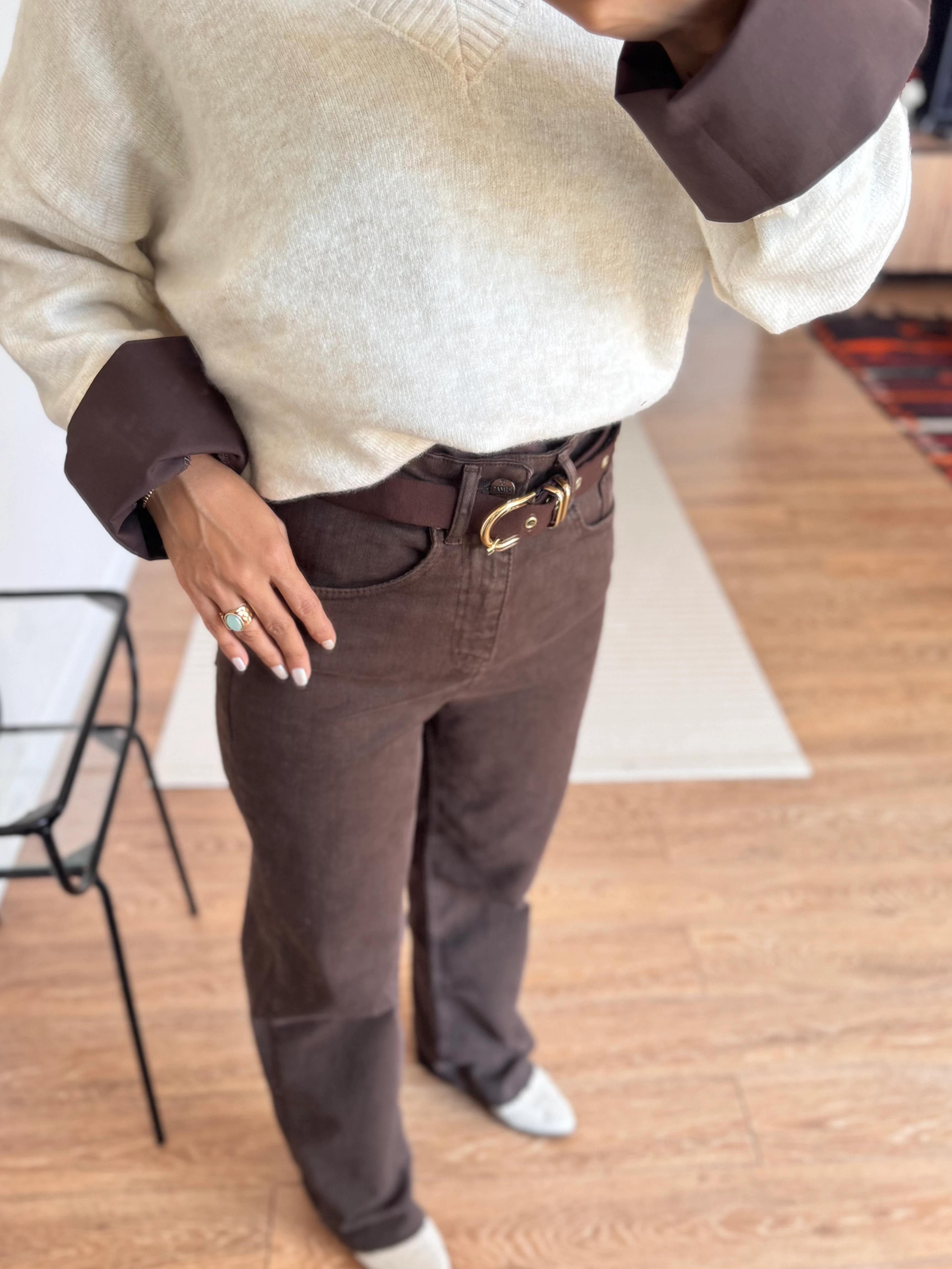 Straight Acı Kahve Jean