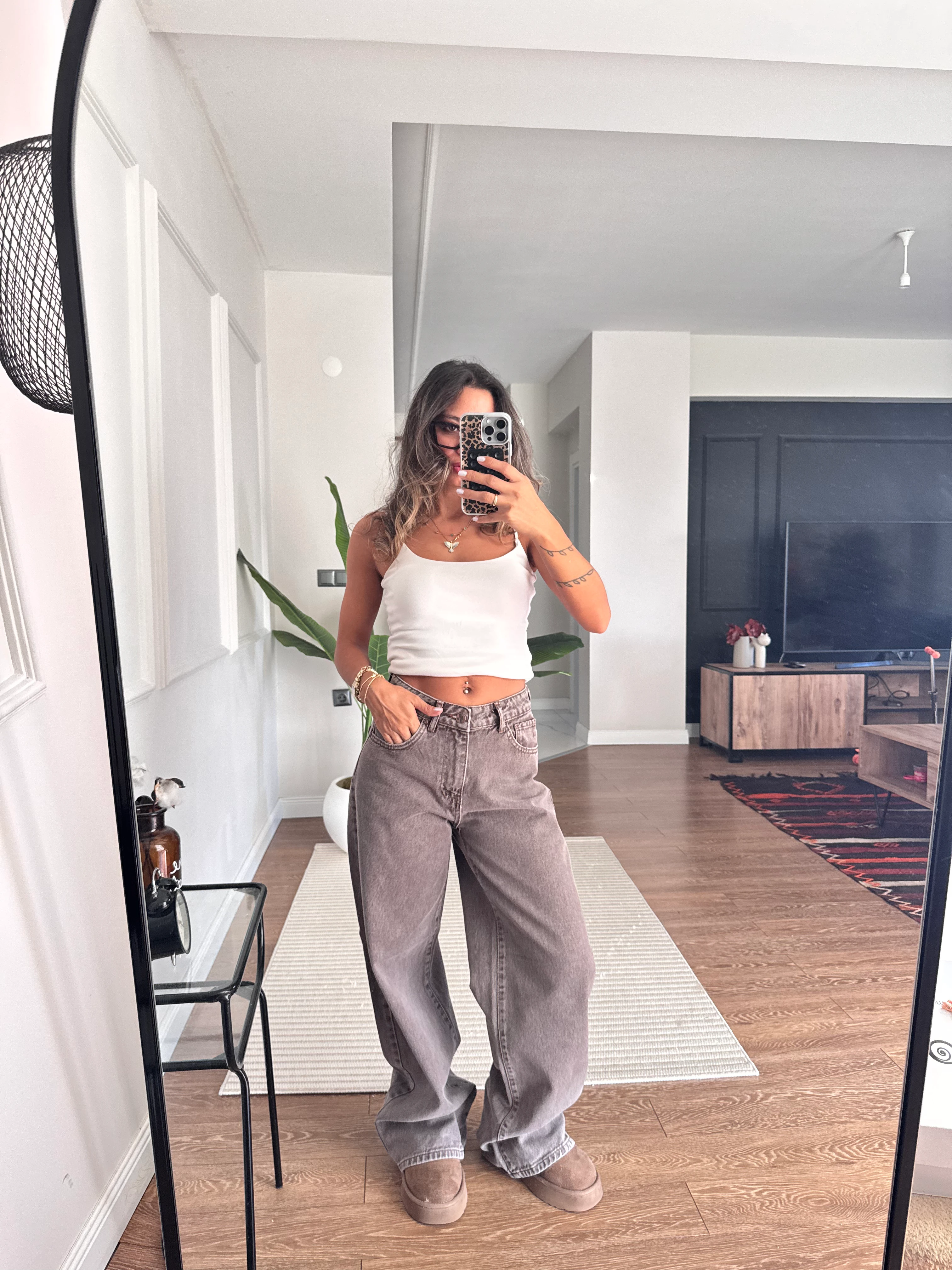 Yüksek Bel Palazzo Jean