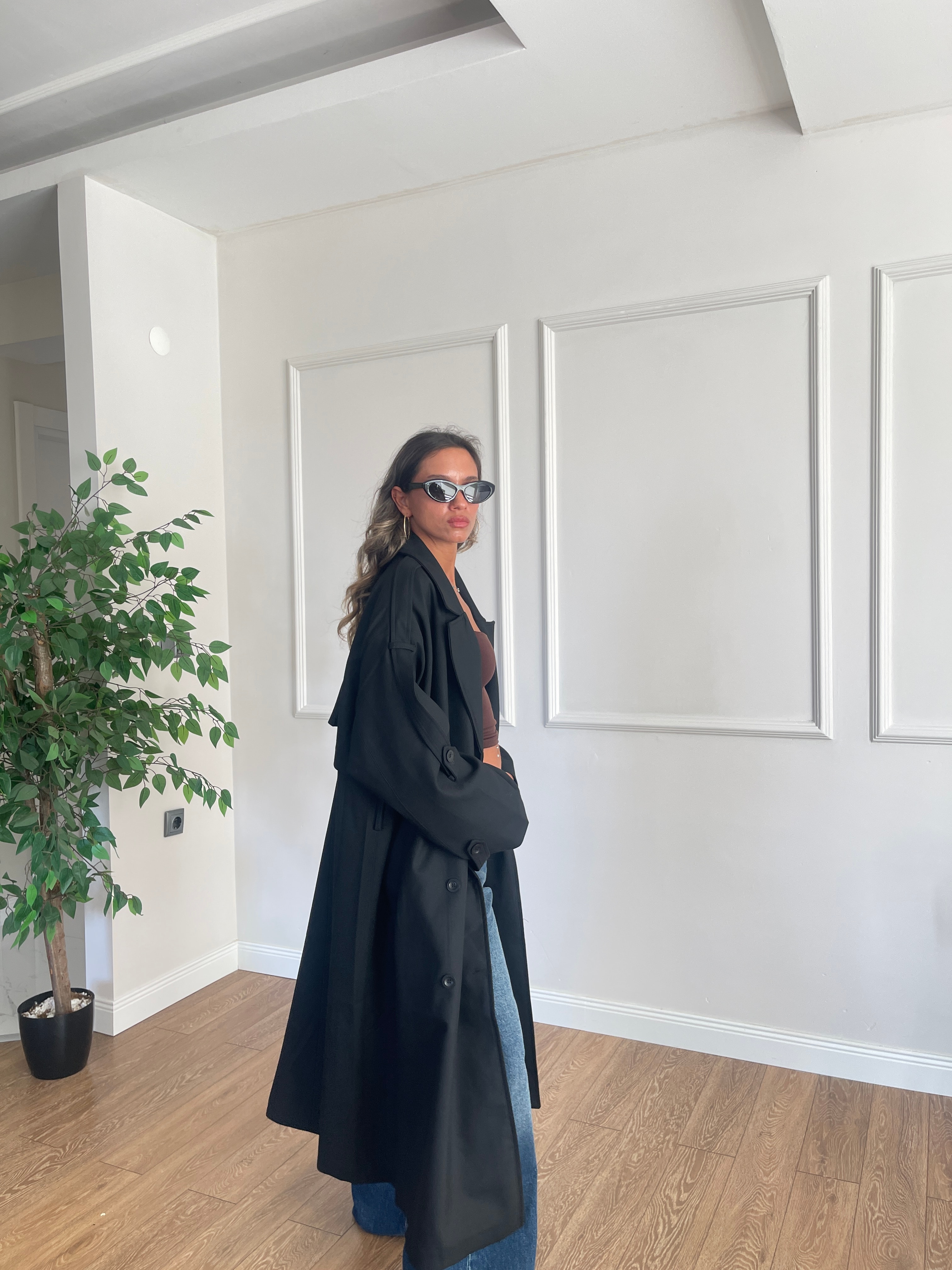 Uzun Oversize Trençkot