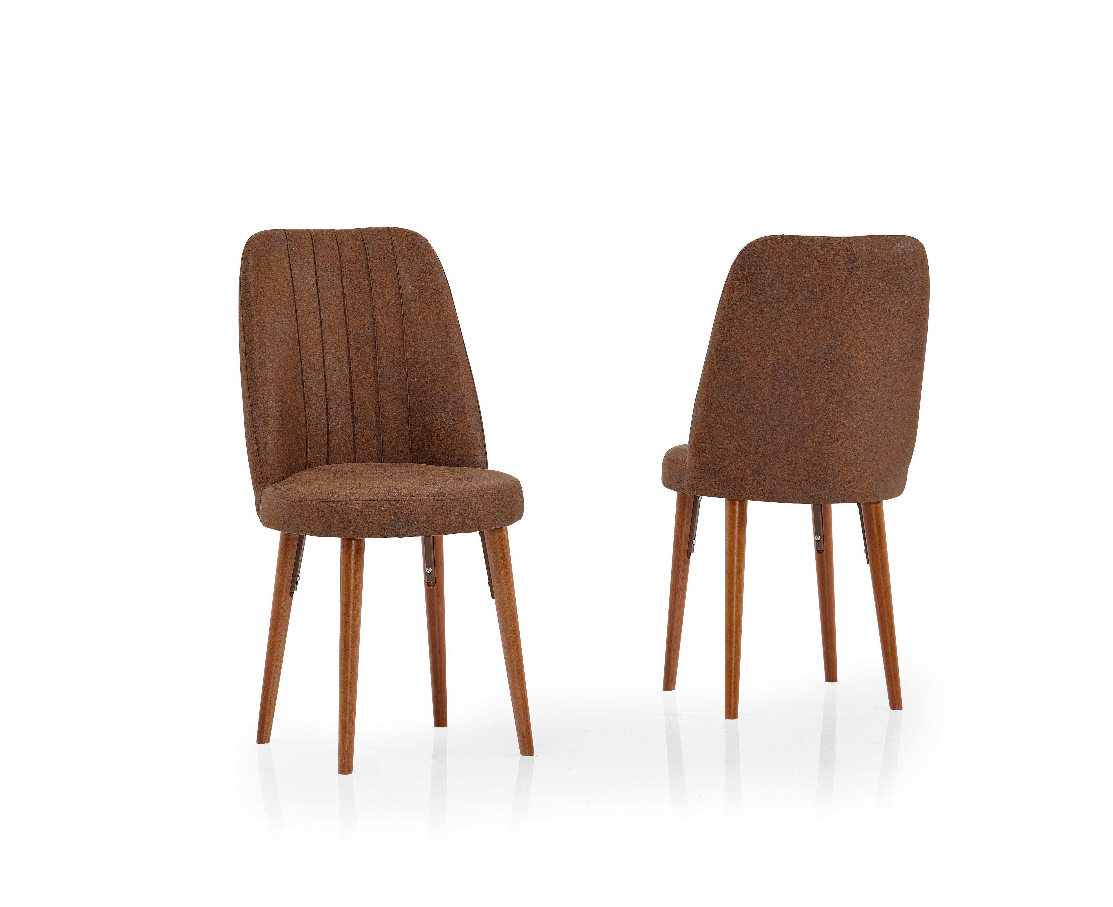 Olesivo Oval Gold Chair - Brown