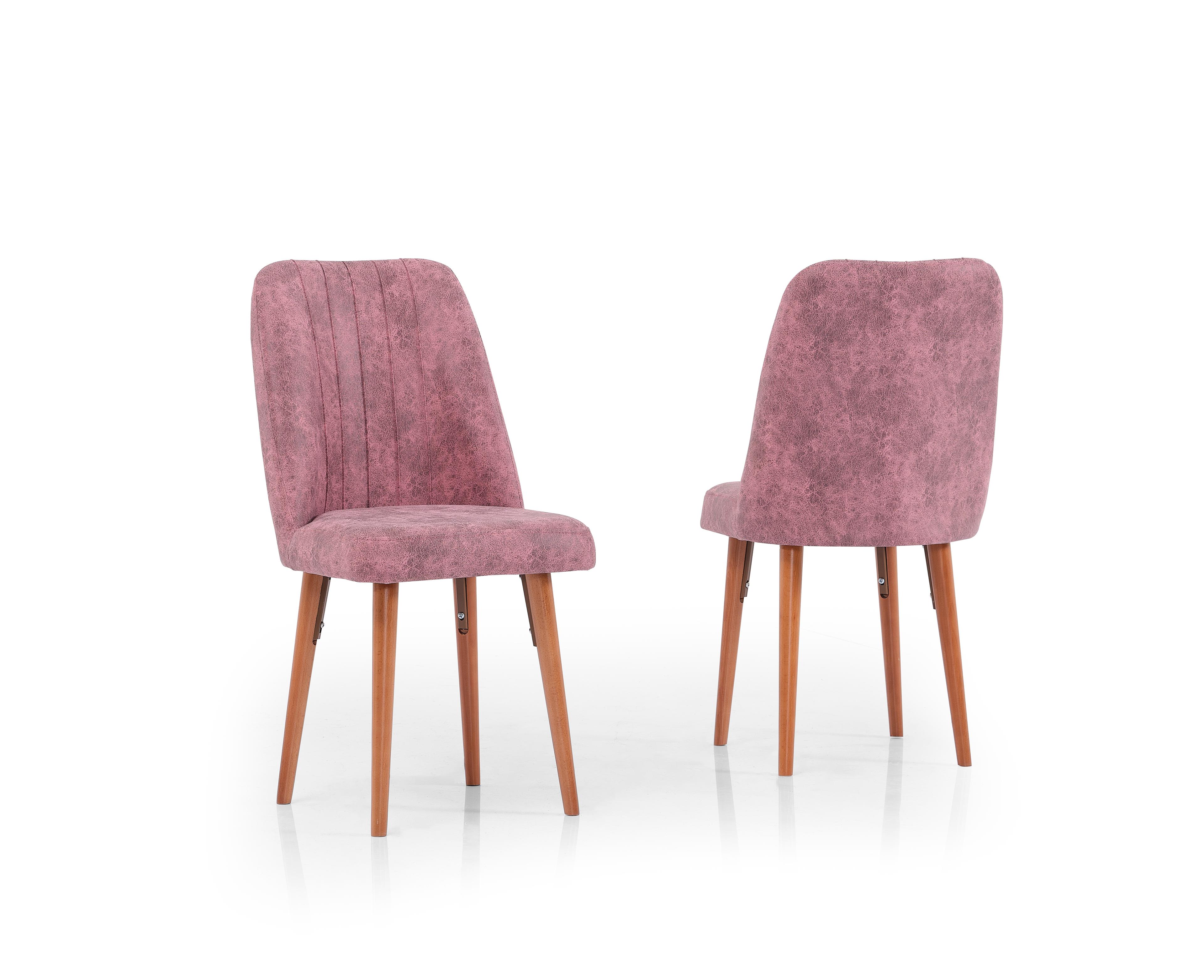 Olesivo Square Gold Chair - Pink